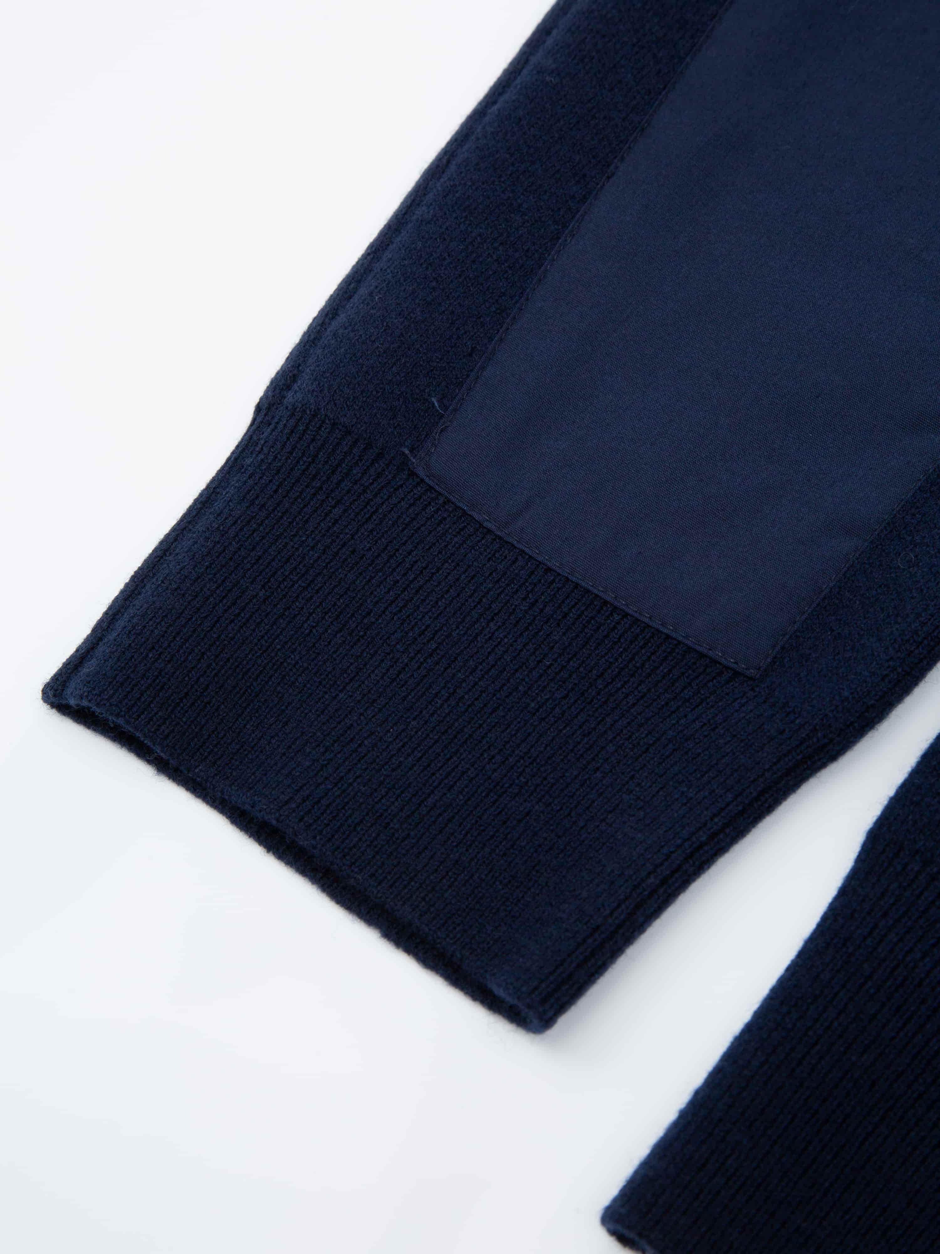 Hemsedal Strikket Jakke Dark Blue