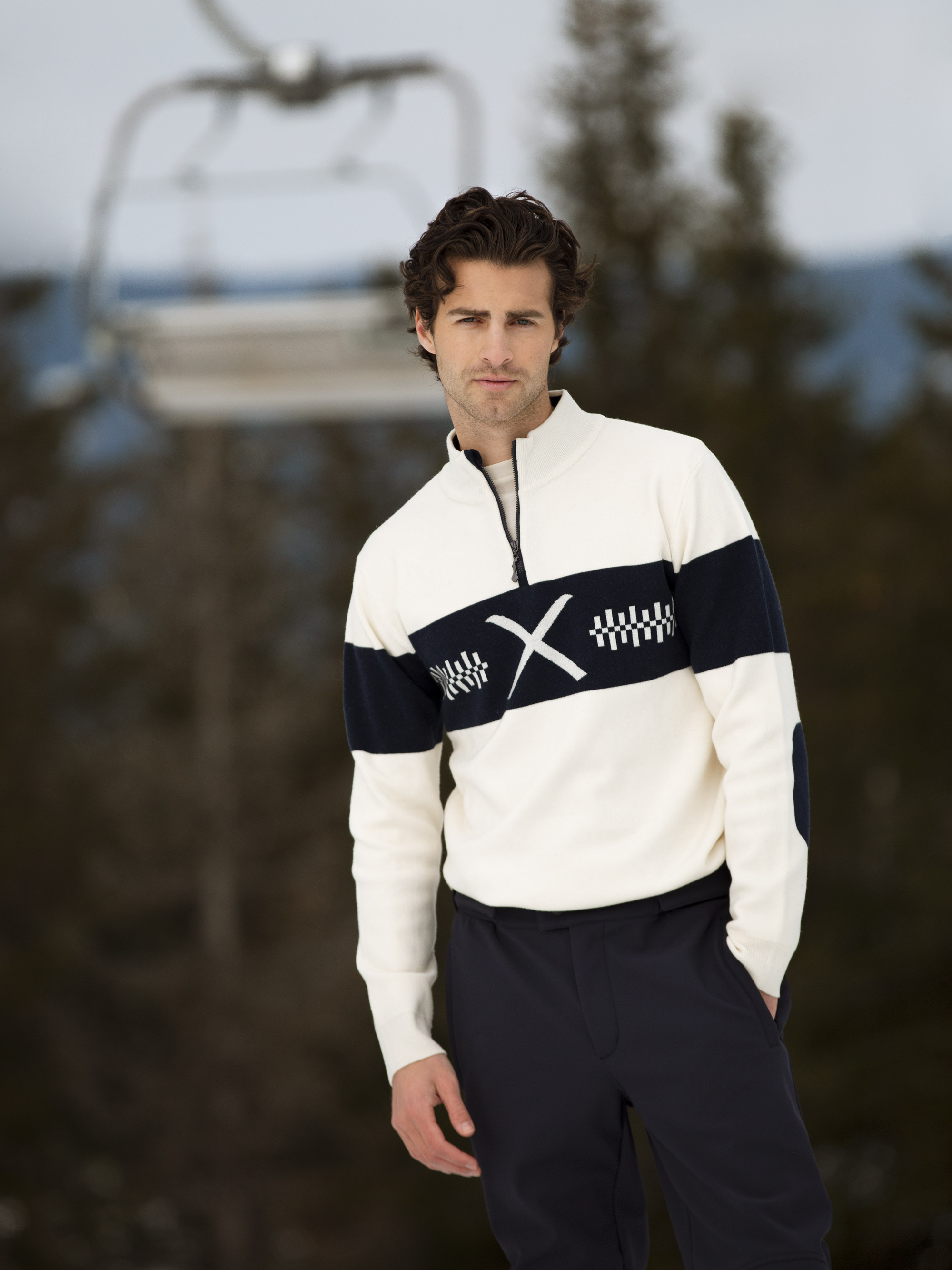 Hemsedal Half-zip Ullgenser Snow White