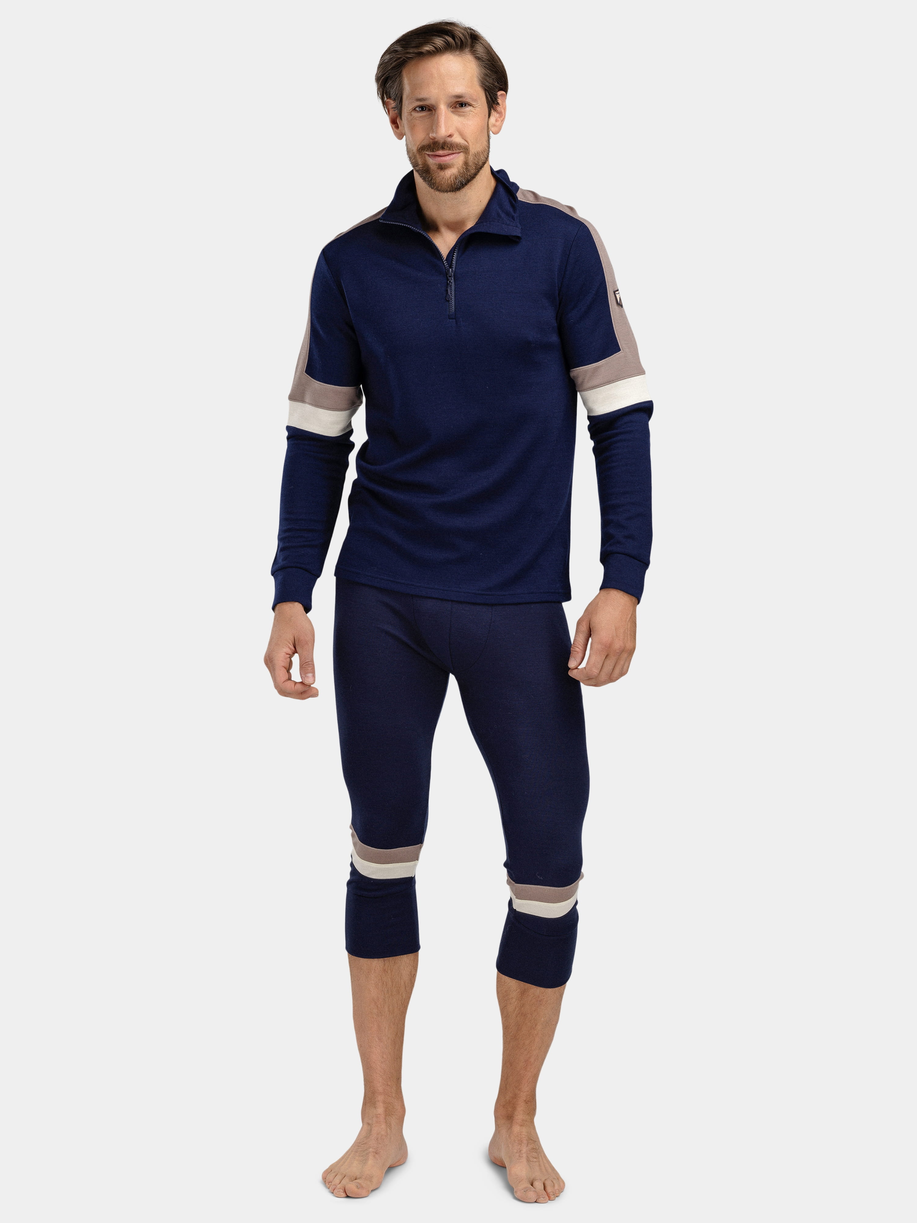 Rauland 3/4 Merino Stilongs Brown