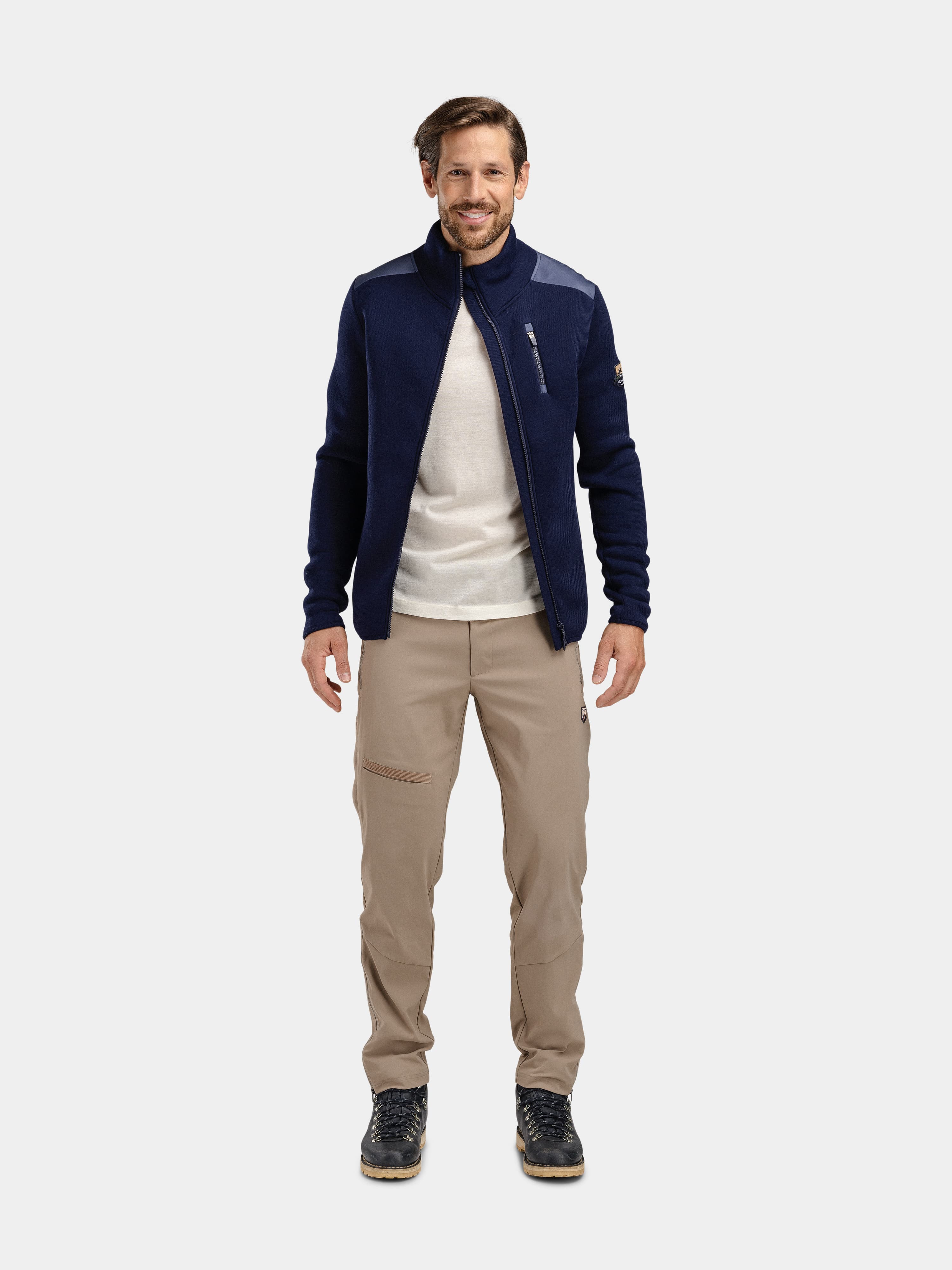 Sogndal Ull-fleece Jakke Blue Ink