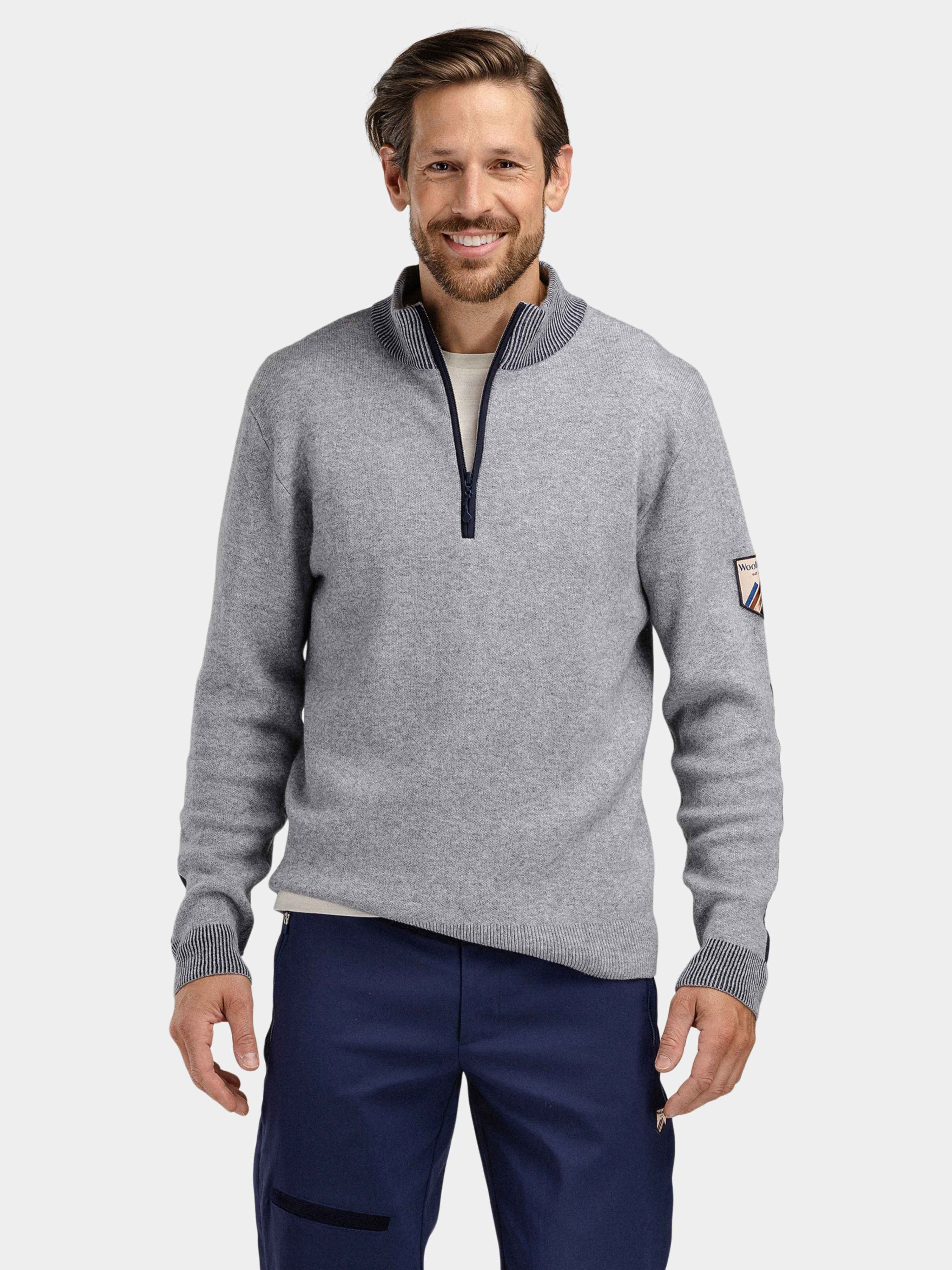 Tydal Half-Zip Ullgenser Grey Melange