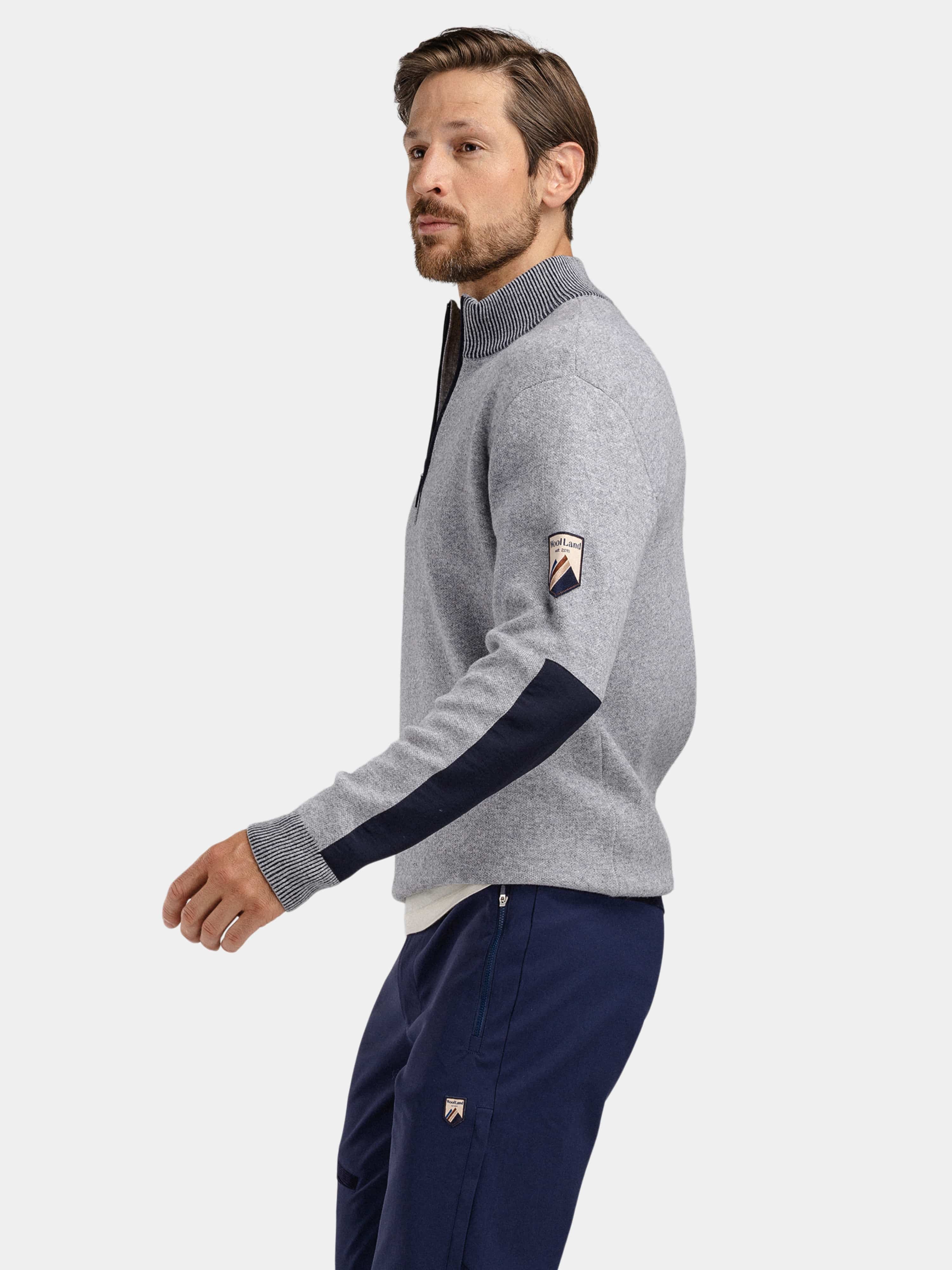Tydal Half-Zip Ullgenser Grey Melange