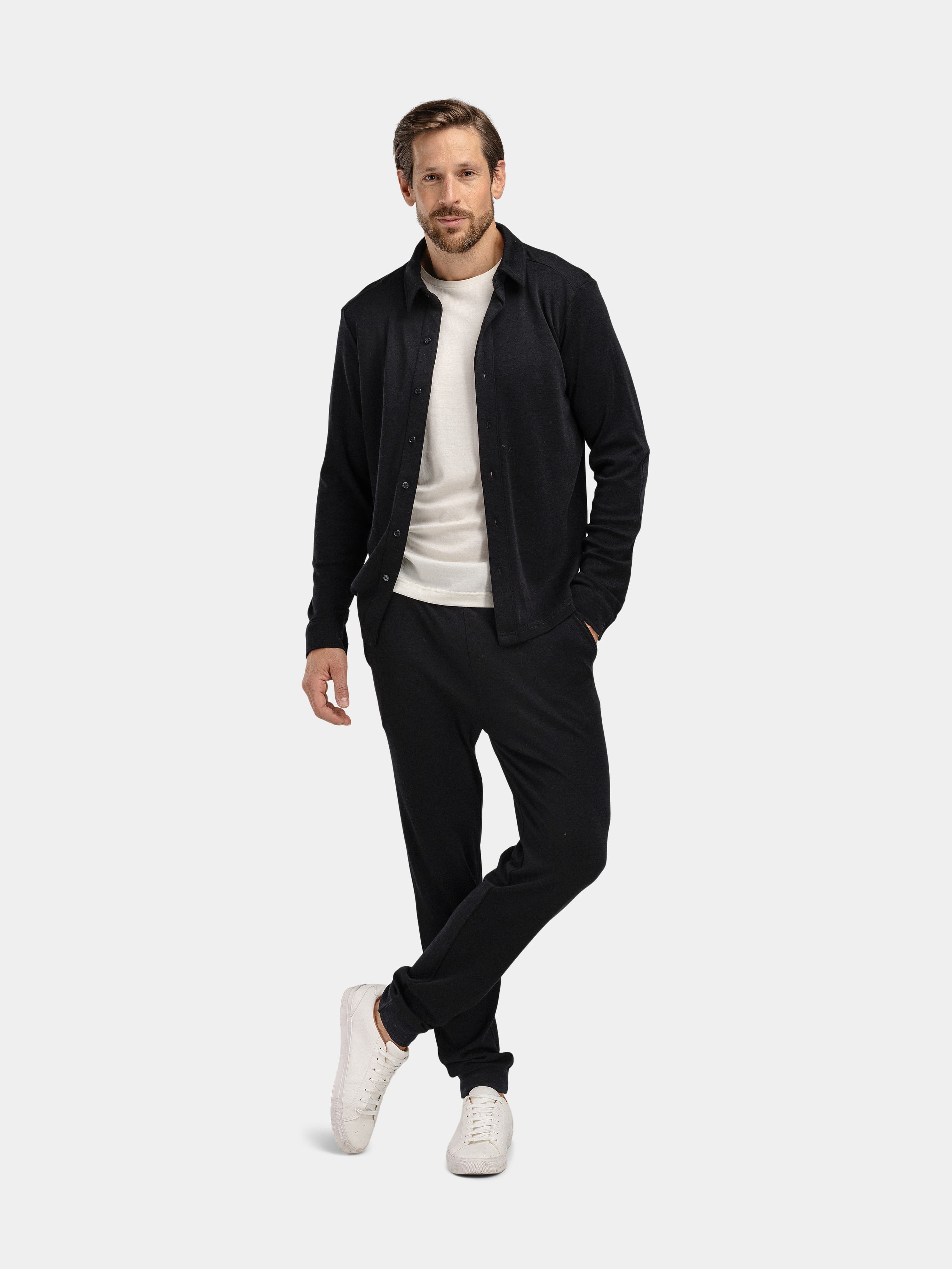 Vefsna Ullskjorte Black