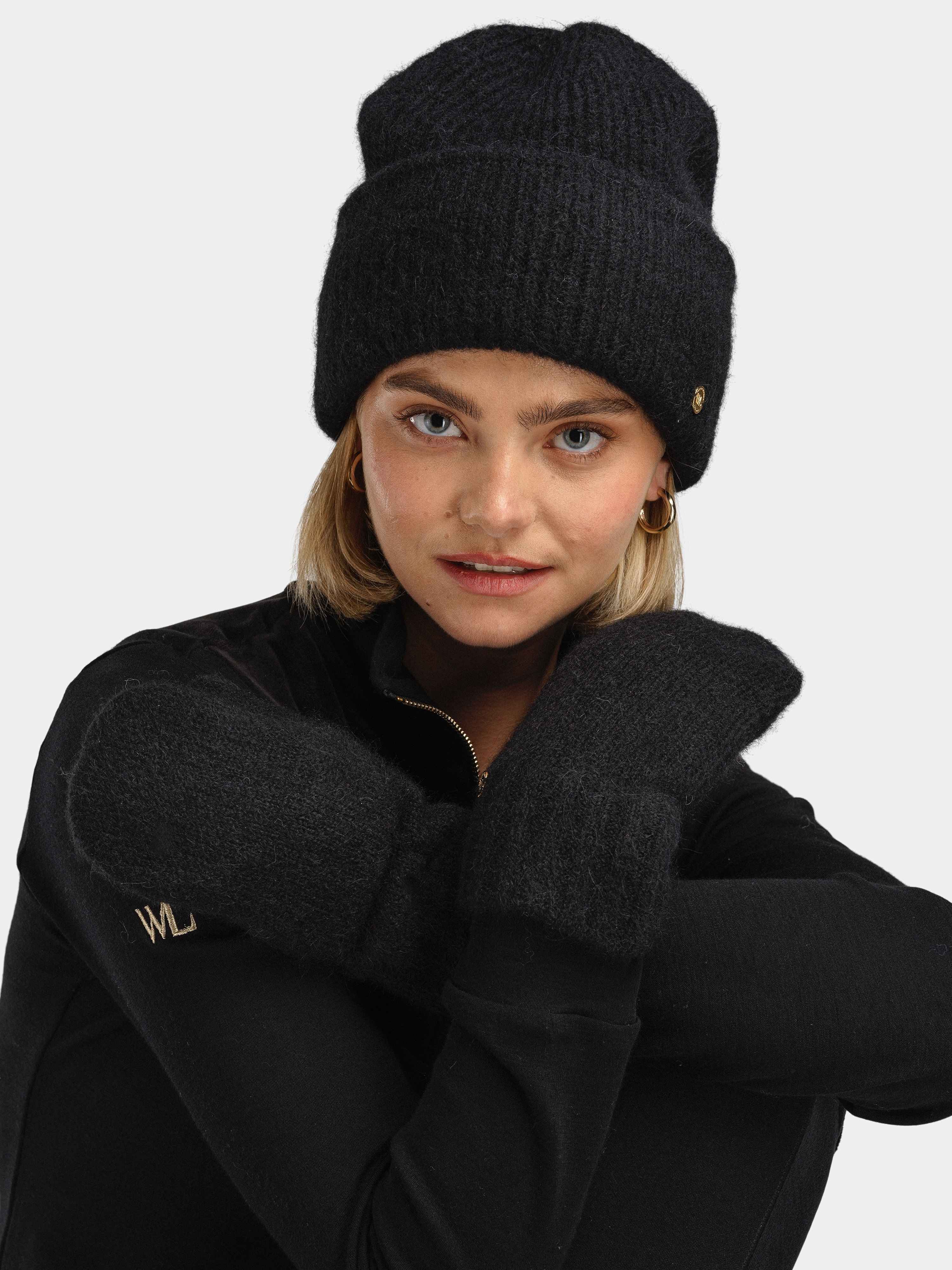 Raulandstind Strikkede Votter Black