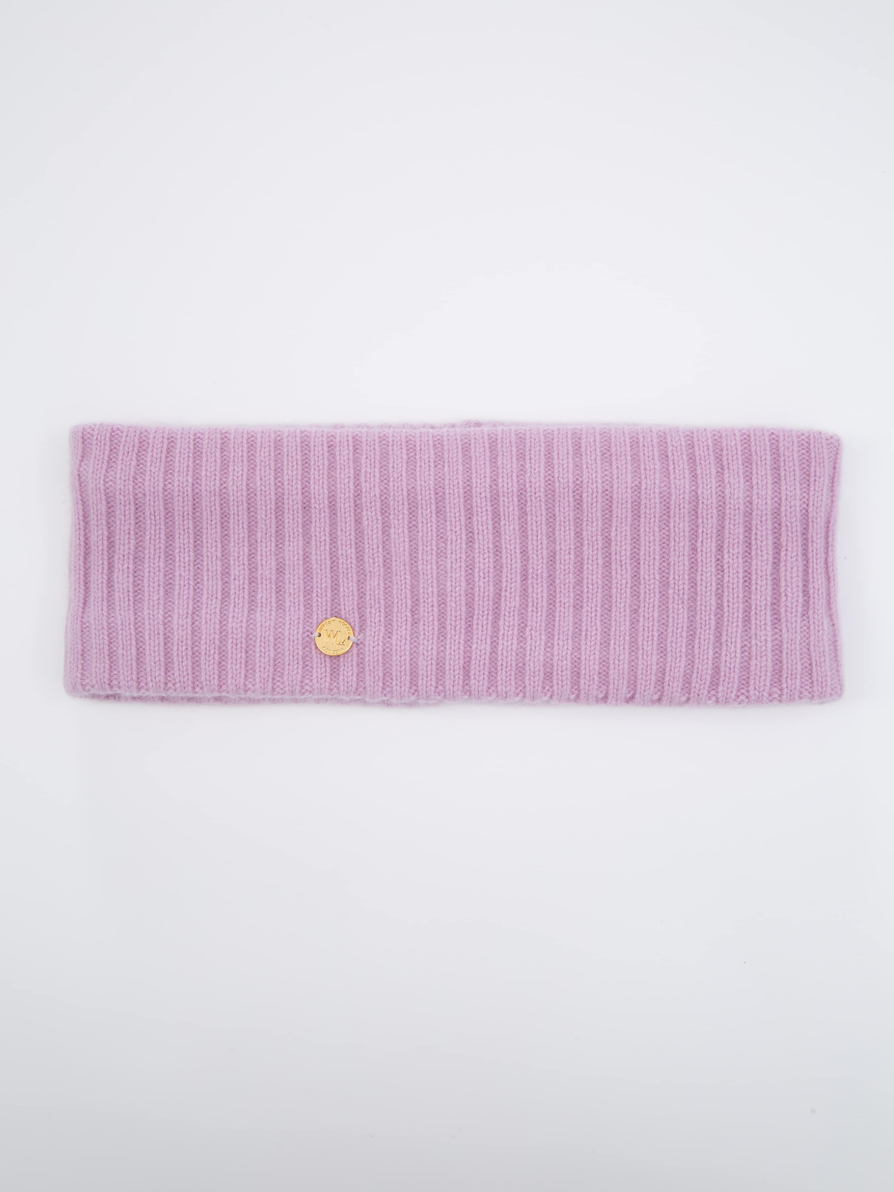 Stryn Strikket Pannebånd Ice Pink
