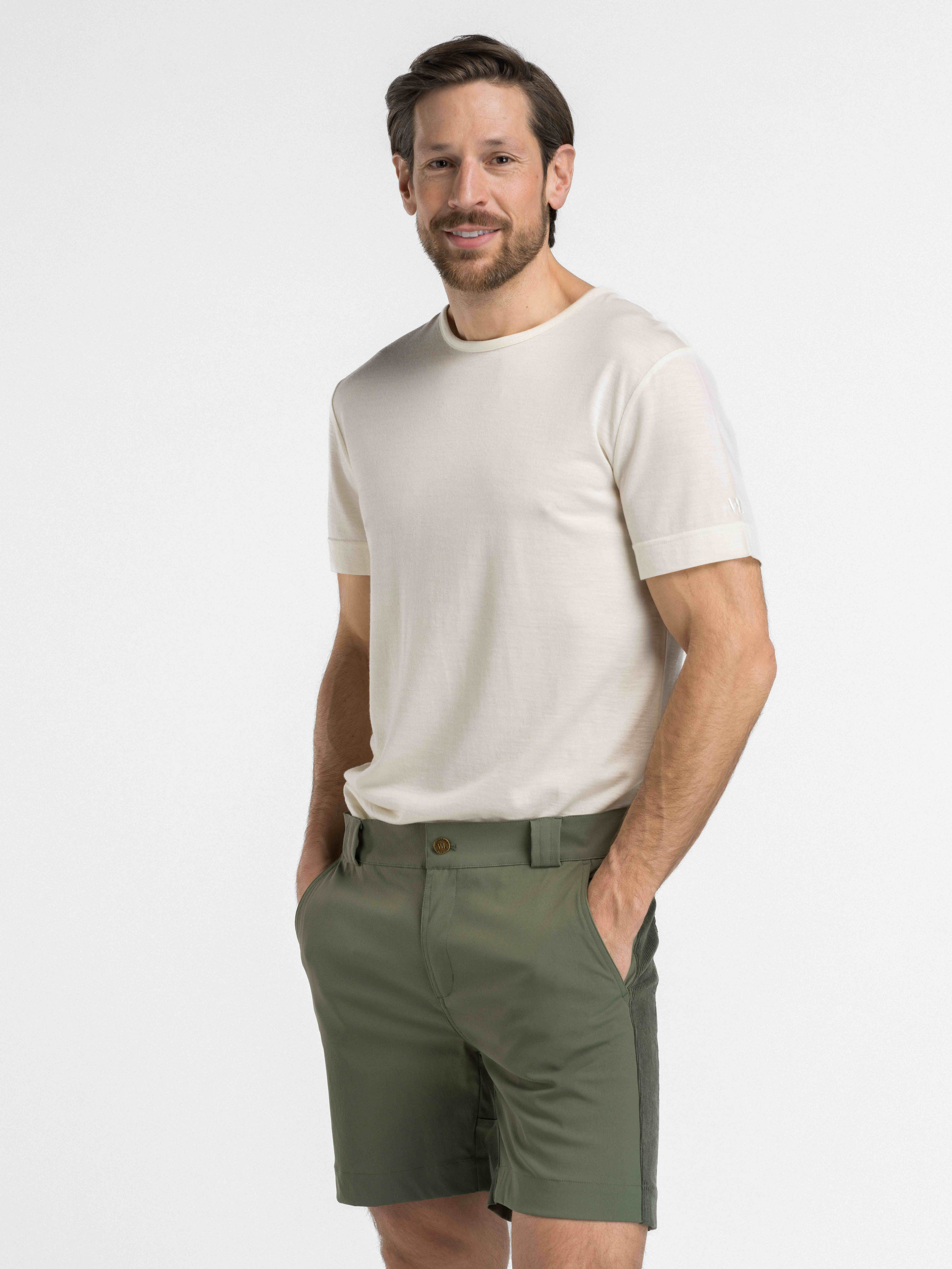 Romsdalseggen Cord Shorts  Thyme