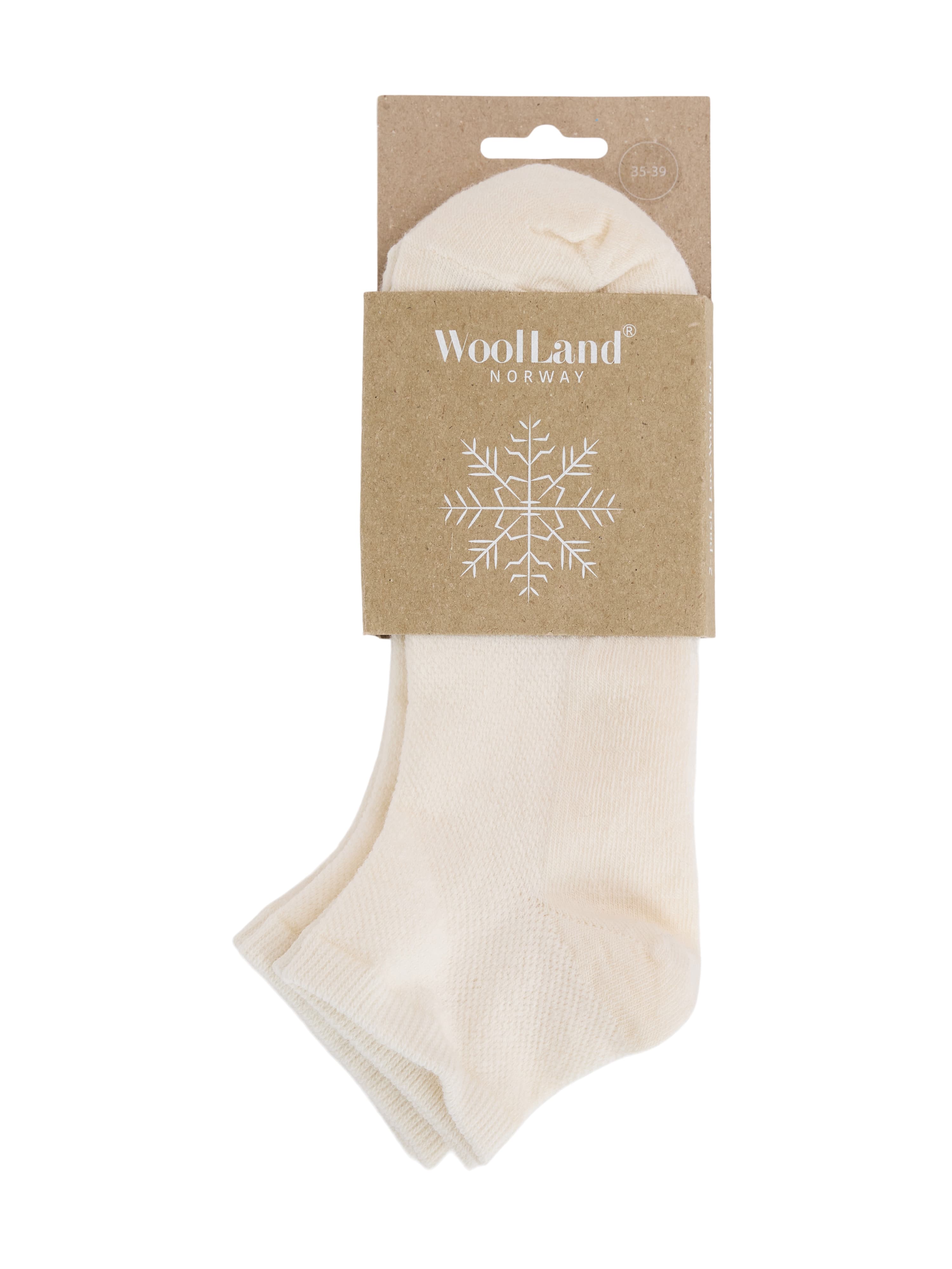 Lave Ullsokker 2-pack White