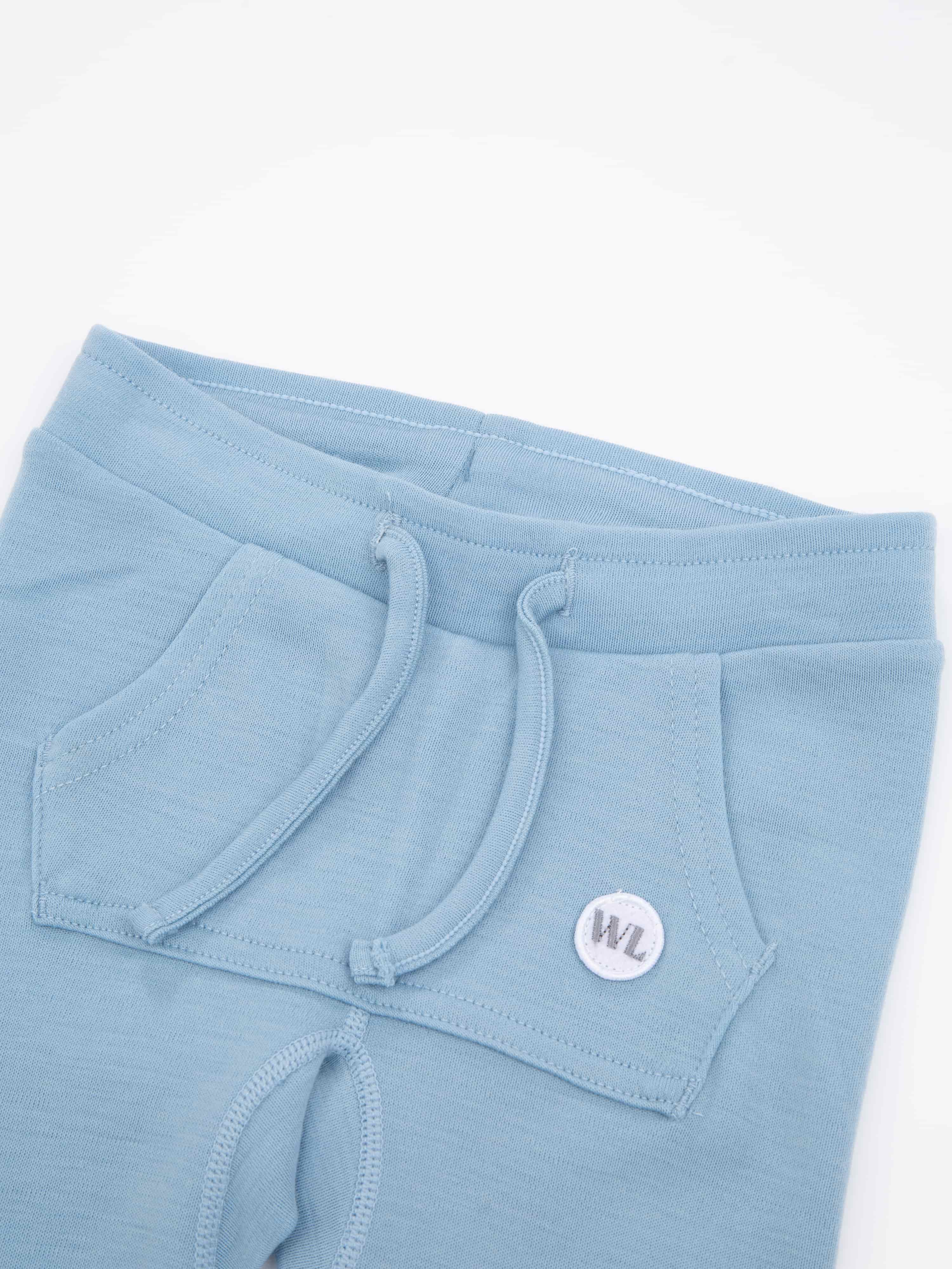 Bergen Merino Ullbukse 0-3 år Light Sky