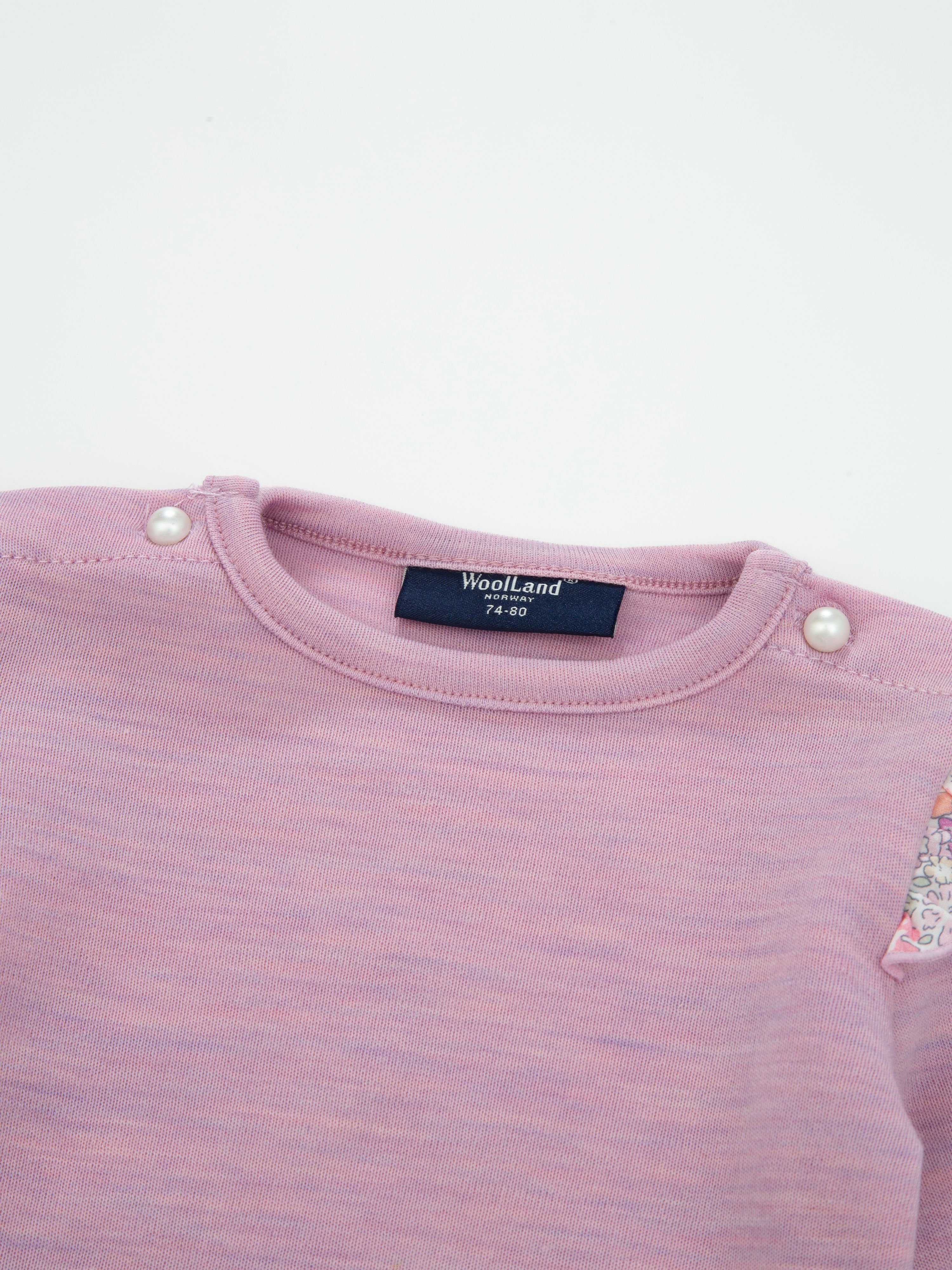 Bergen Merino Ullbody 0-3 år Light Pink Melange