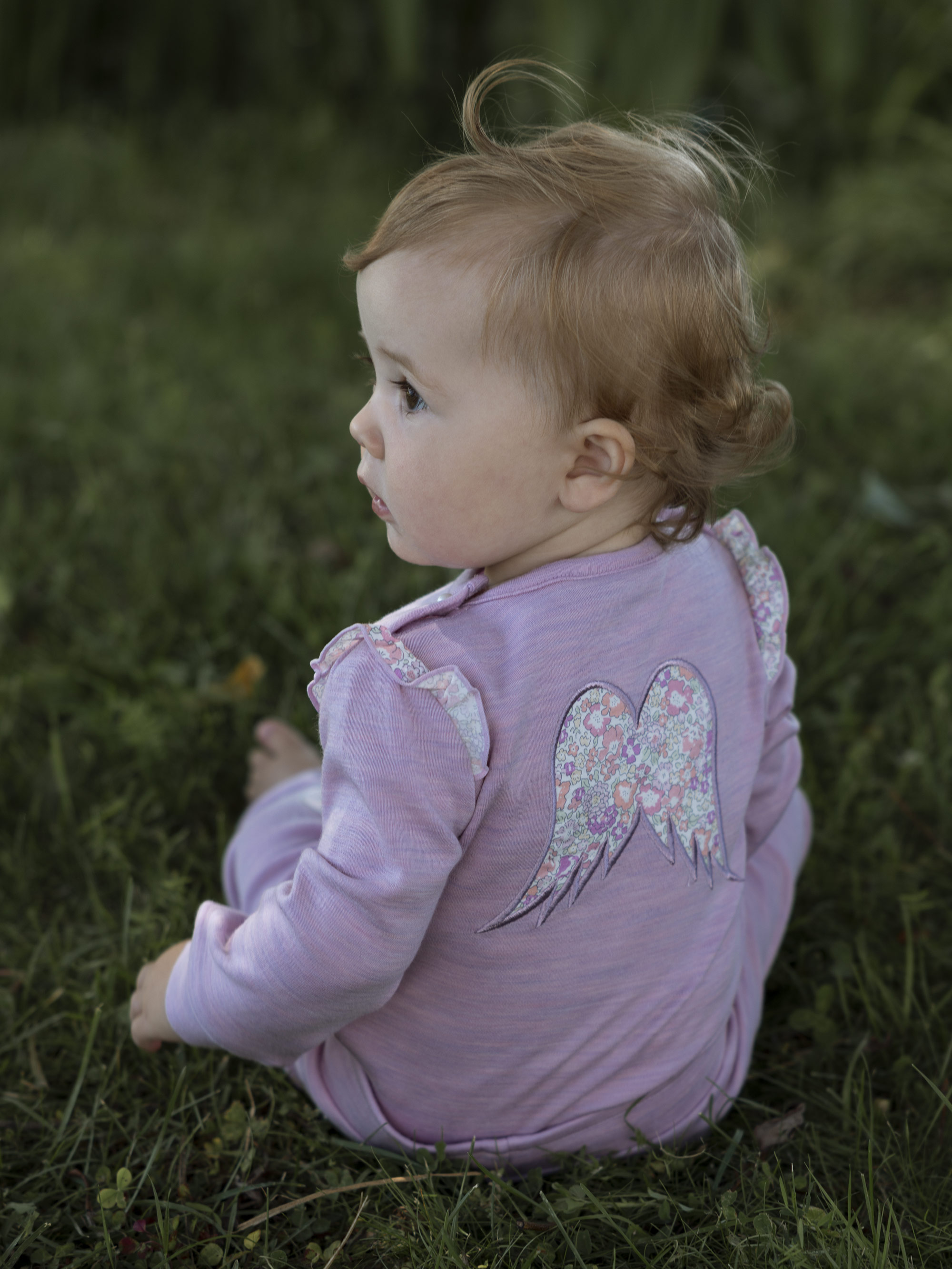 Bergen Merino Ullbody 0-3 år Light Pink Melange