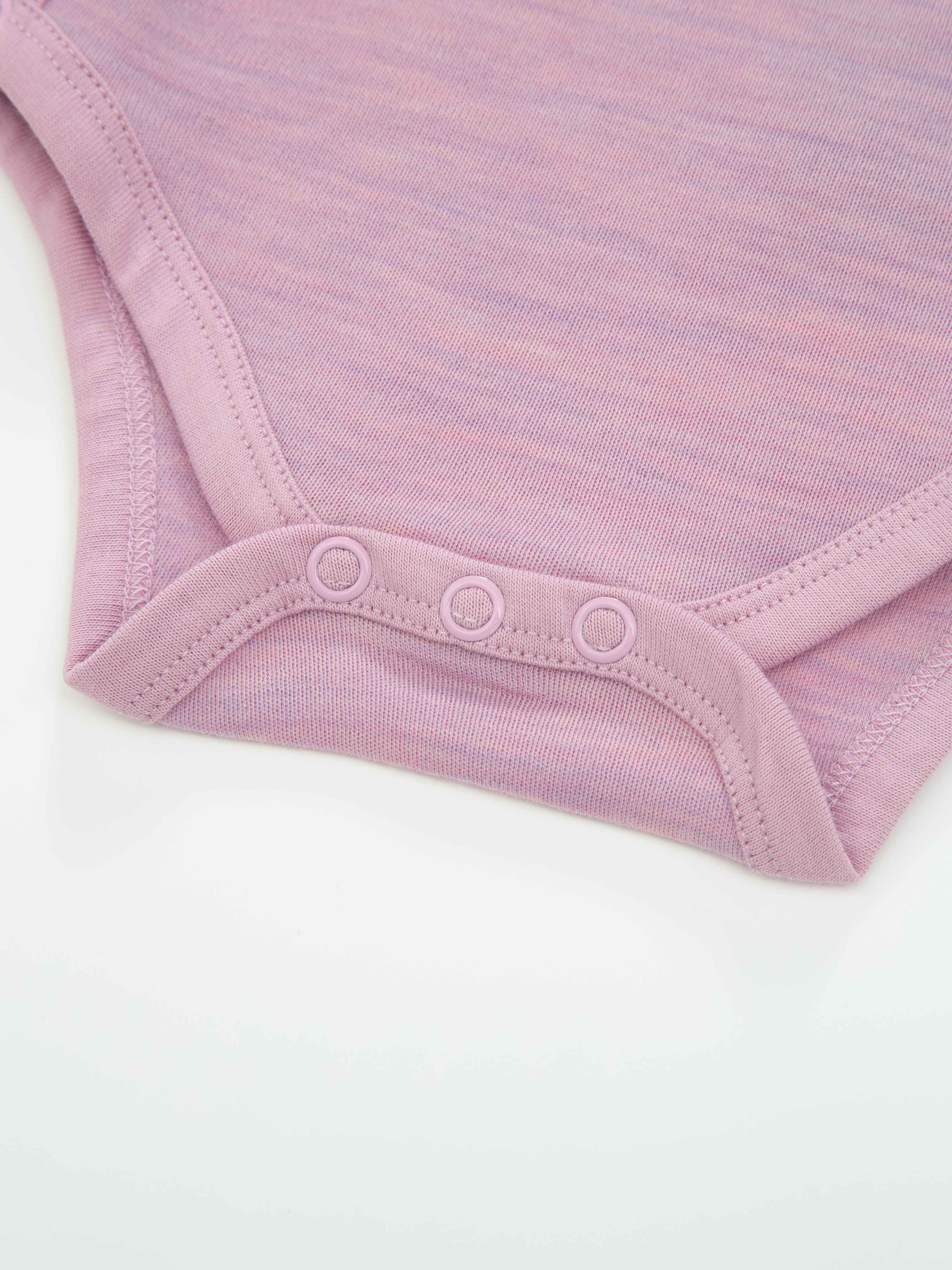 Bergen Omslagsbody 0-6 md Light Pink Melange