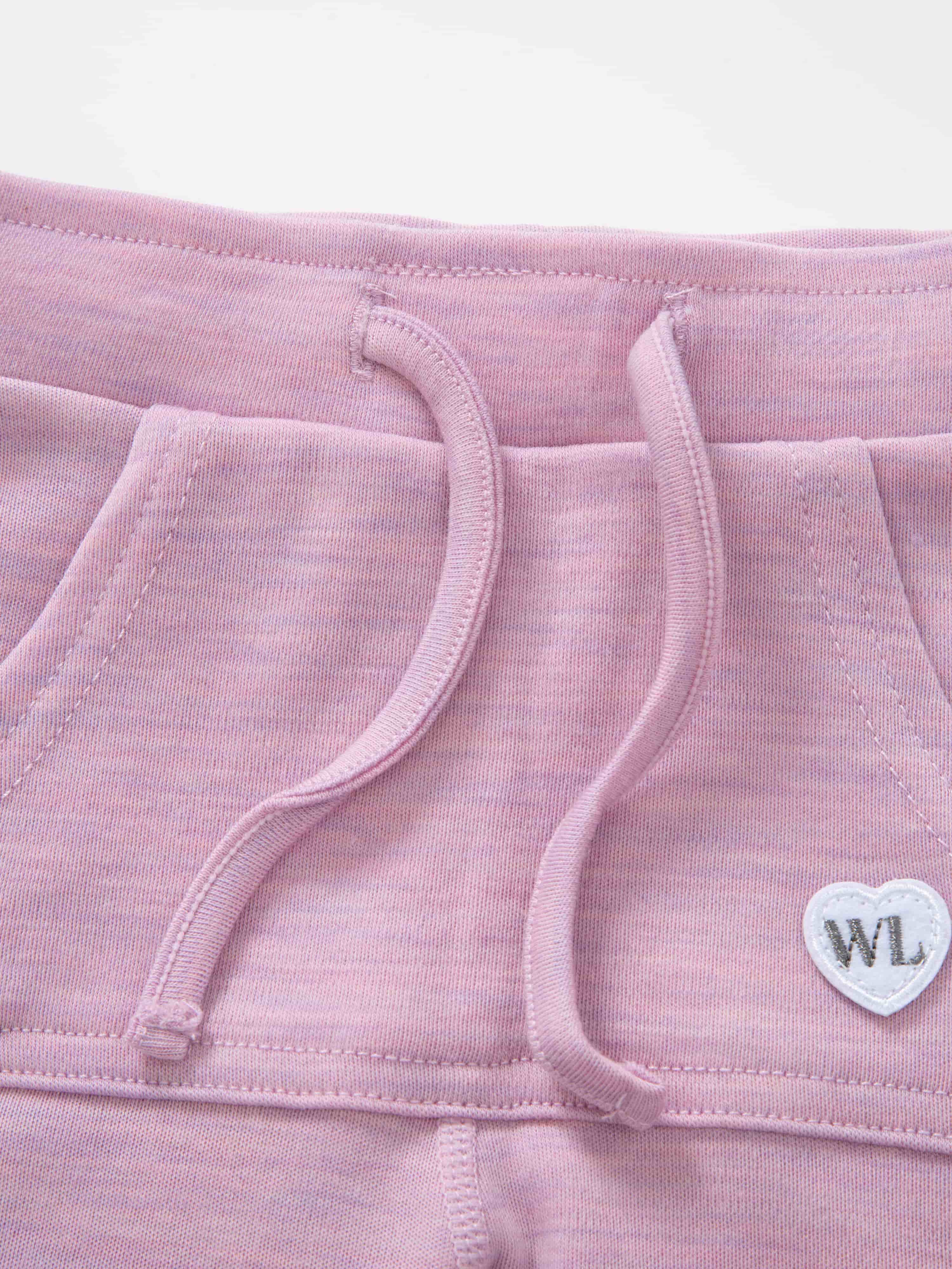 Bergen Merino Ullbukse 0-3 år Light Pink Melange