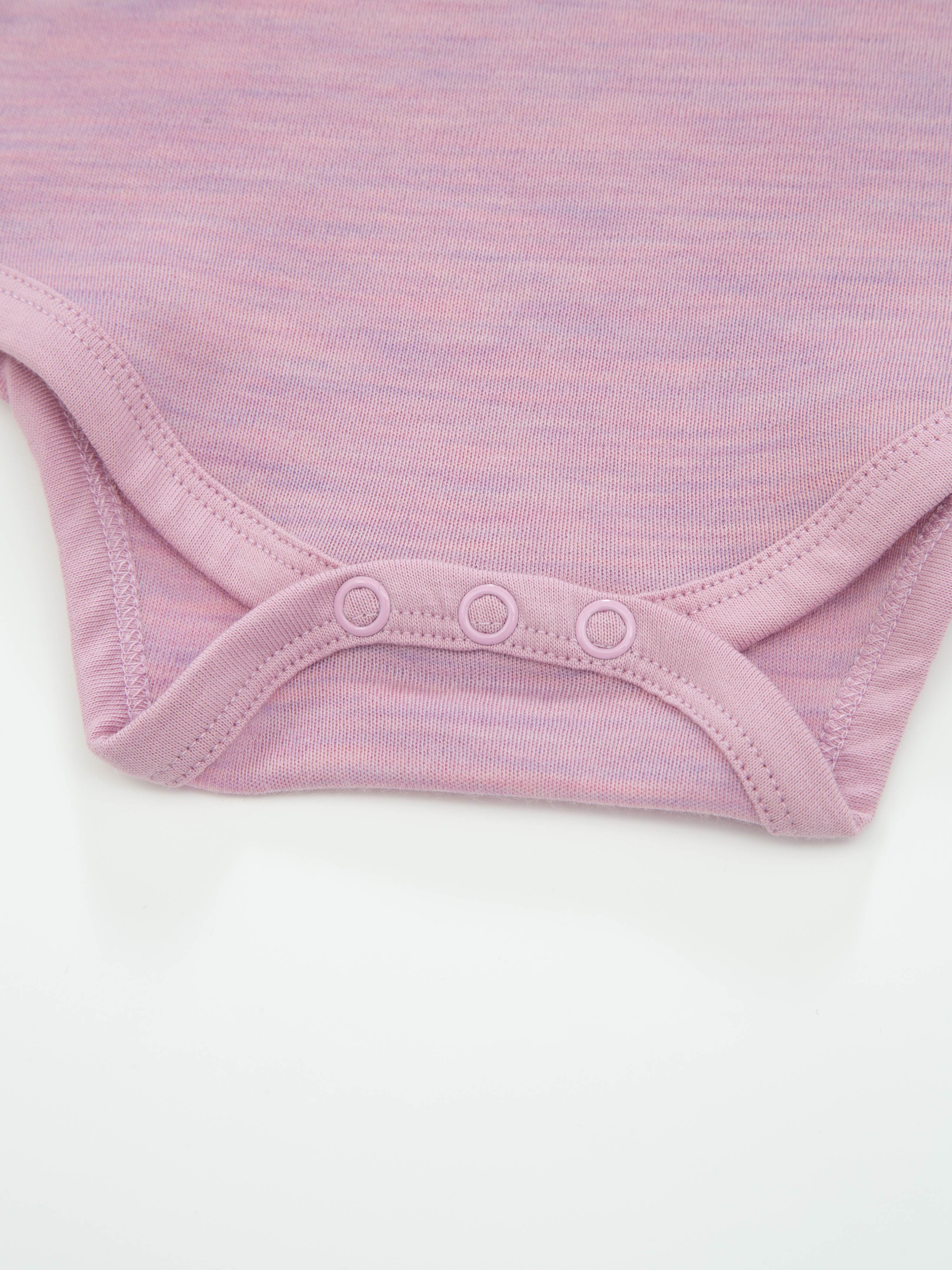 Dovre Merino Ullbody 0-3 år Light Pink Melange