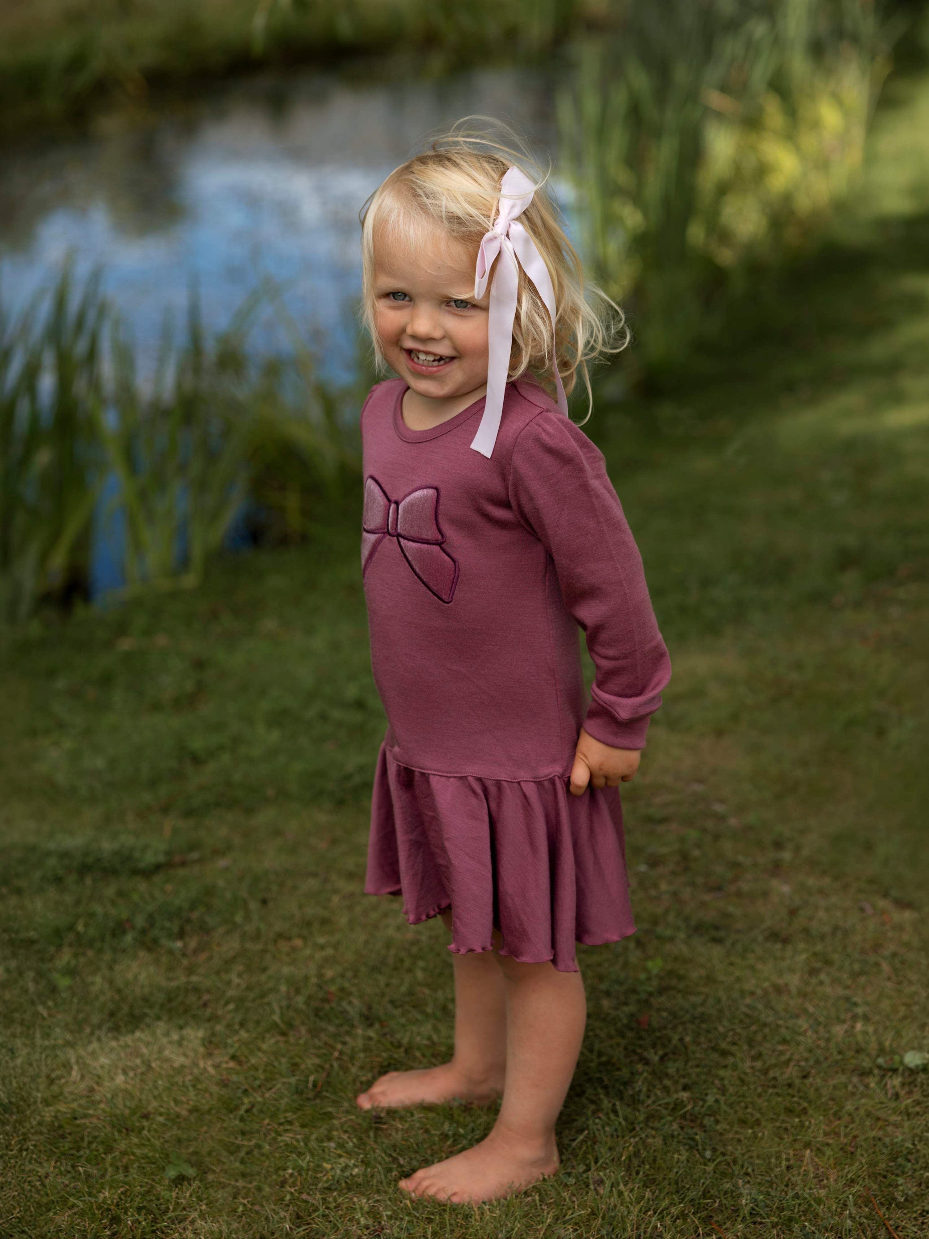 Fåberg Merino Ullkjole 0-3 år Dark Blush