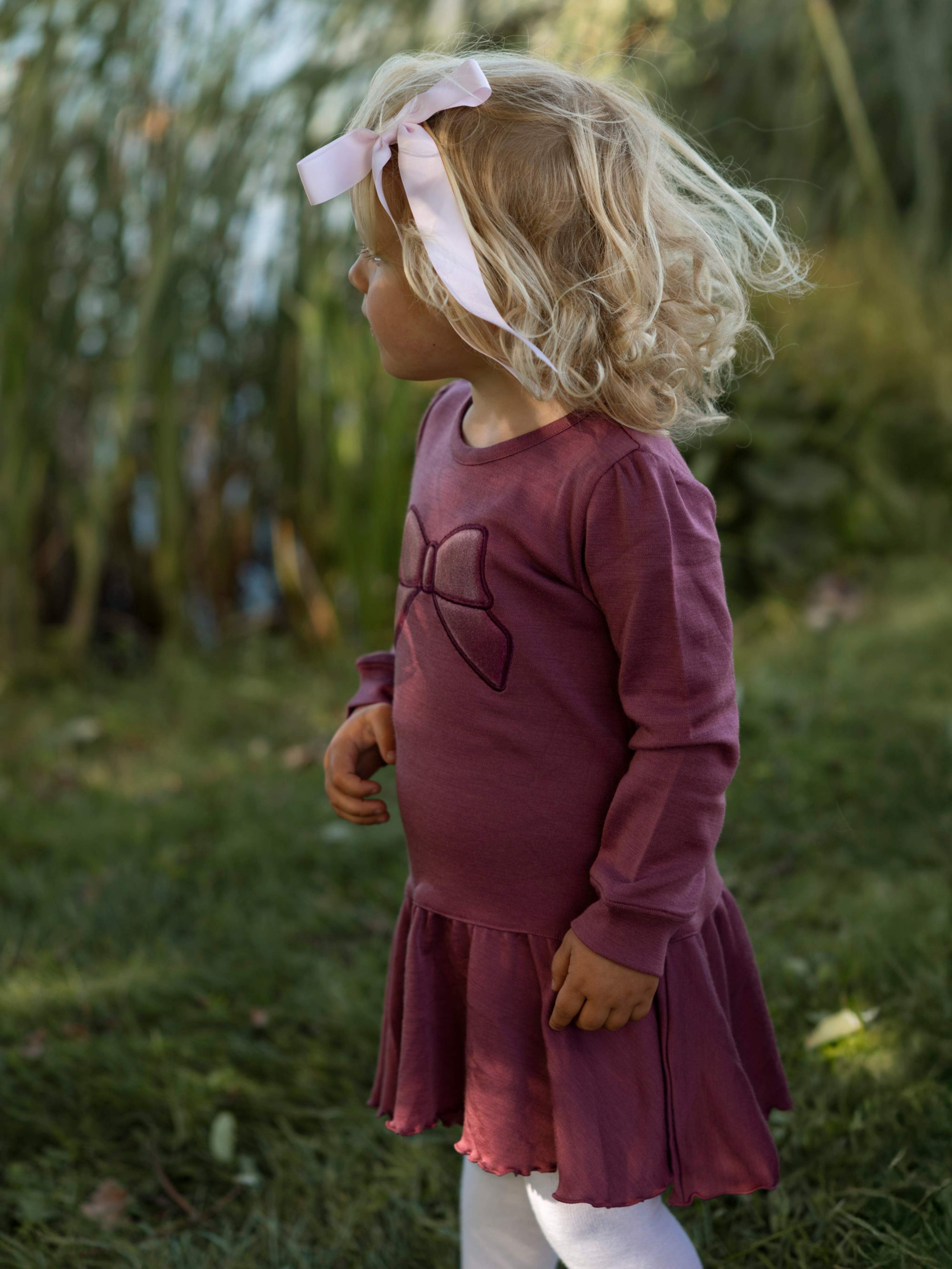 Fåberg Merino Ullkjole 0-3 år Dark Blush