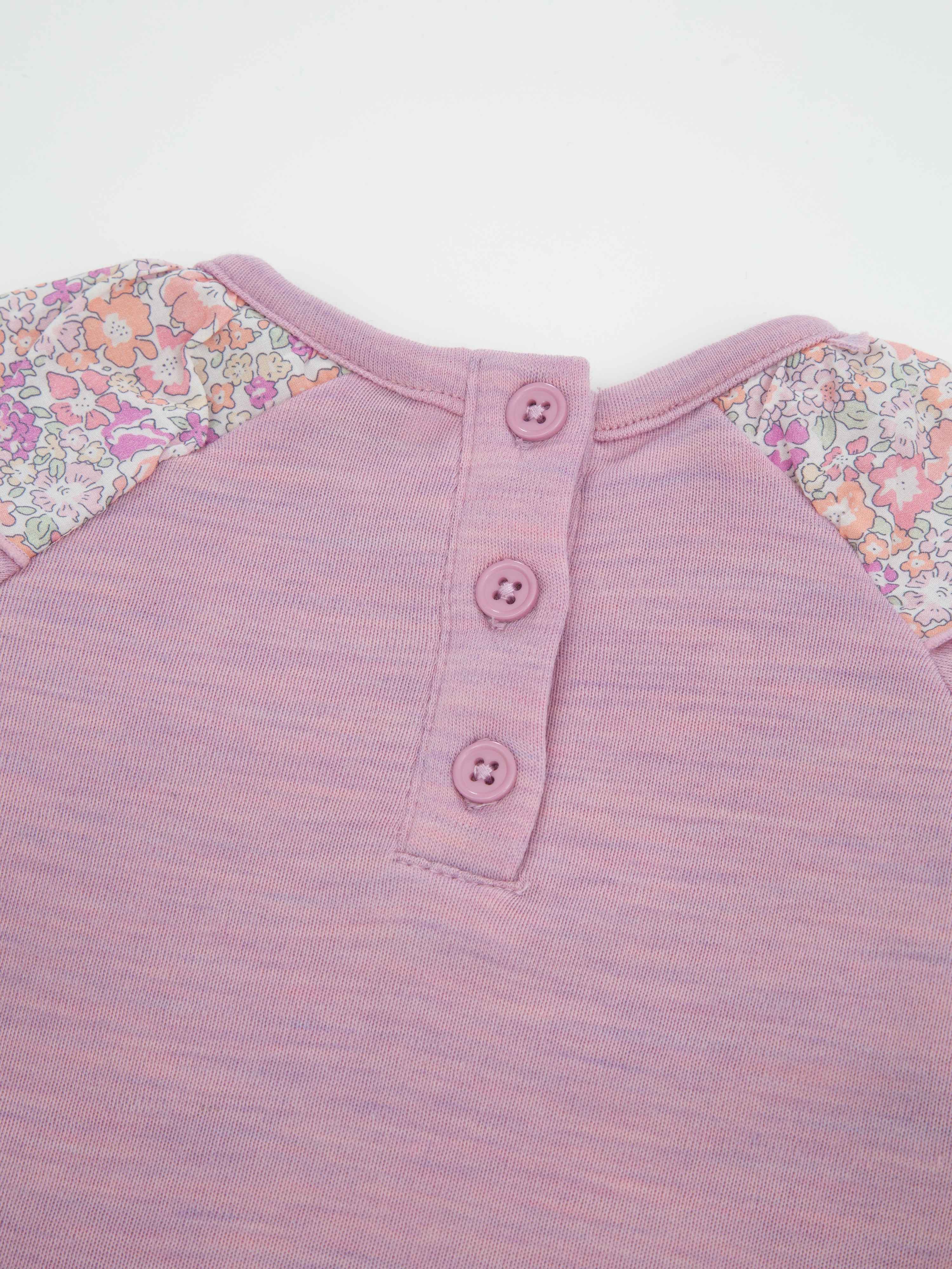 Farsund Merino Ullbody 0-3 år Light Pink Melange