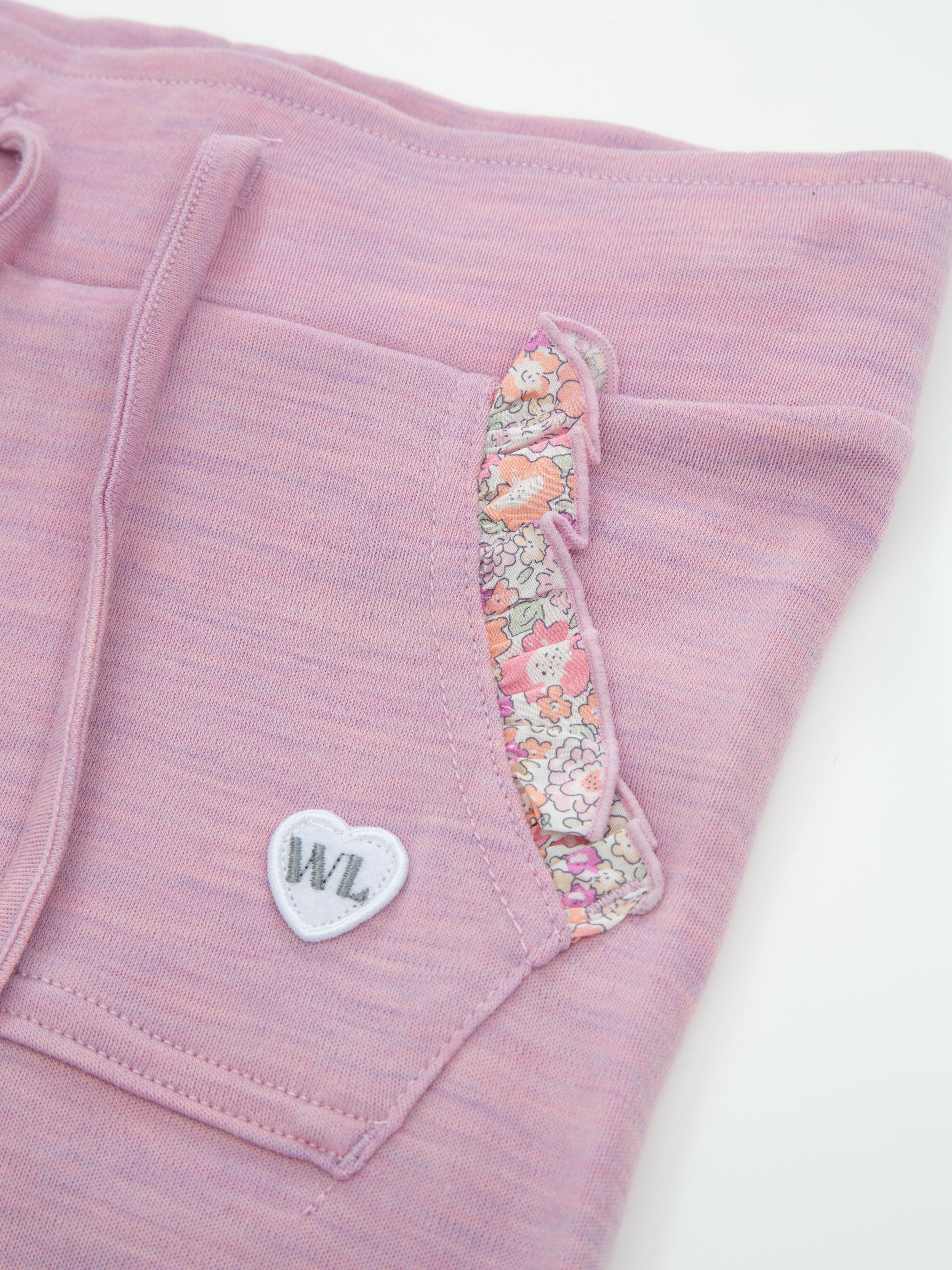 Bergen Merino Ullbukse 3-10 år Light Pink Melange