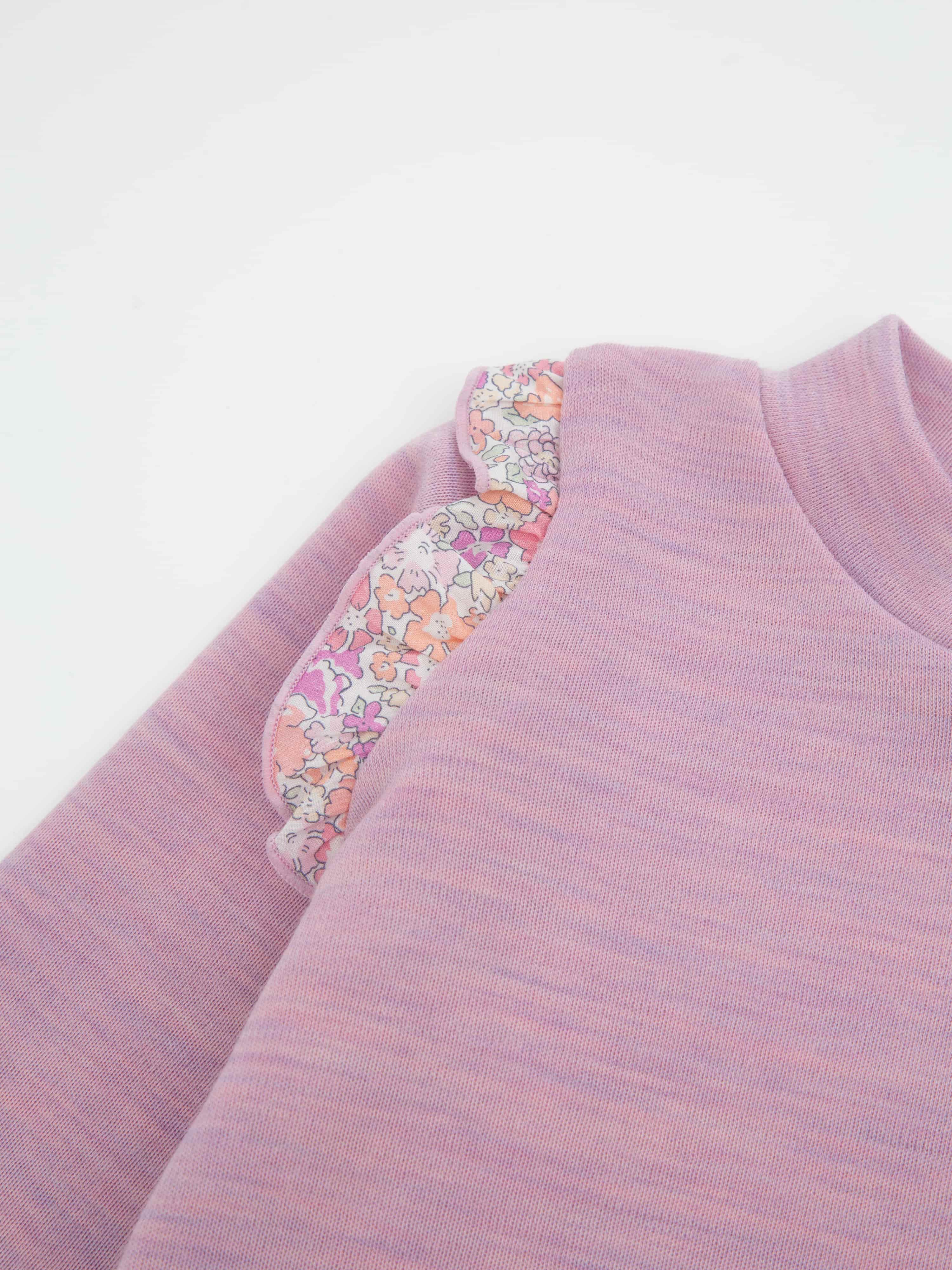 Bergen Merino Ullgenser 2-3 år Light Pink Melange