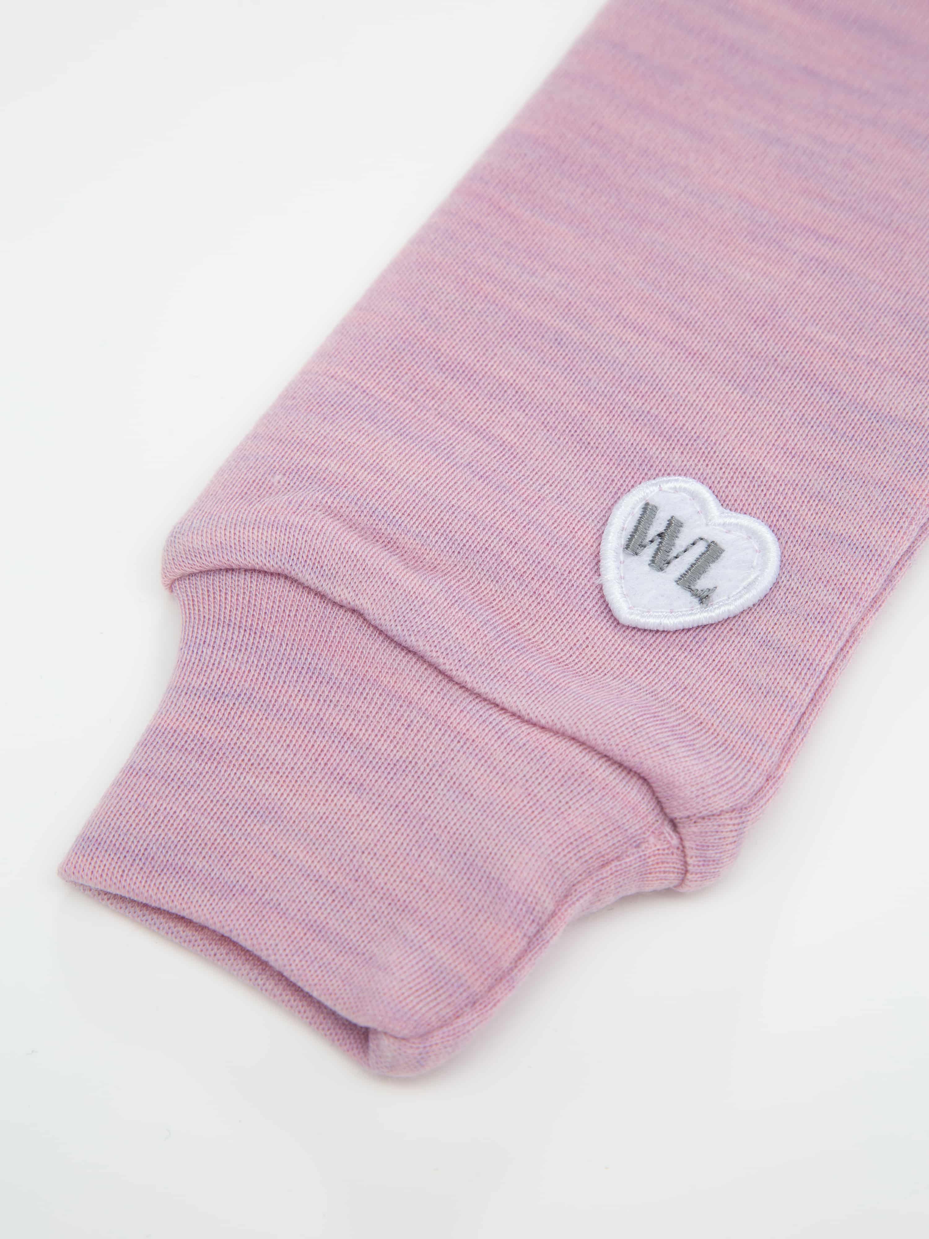 Bergen Merino Ullgenser 2-3 år Light Pink Melange