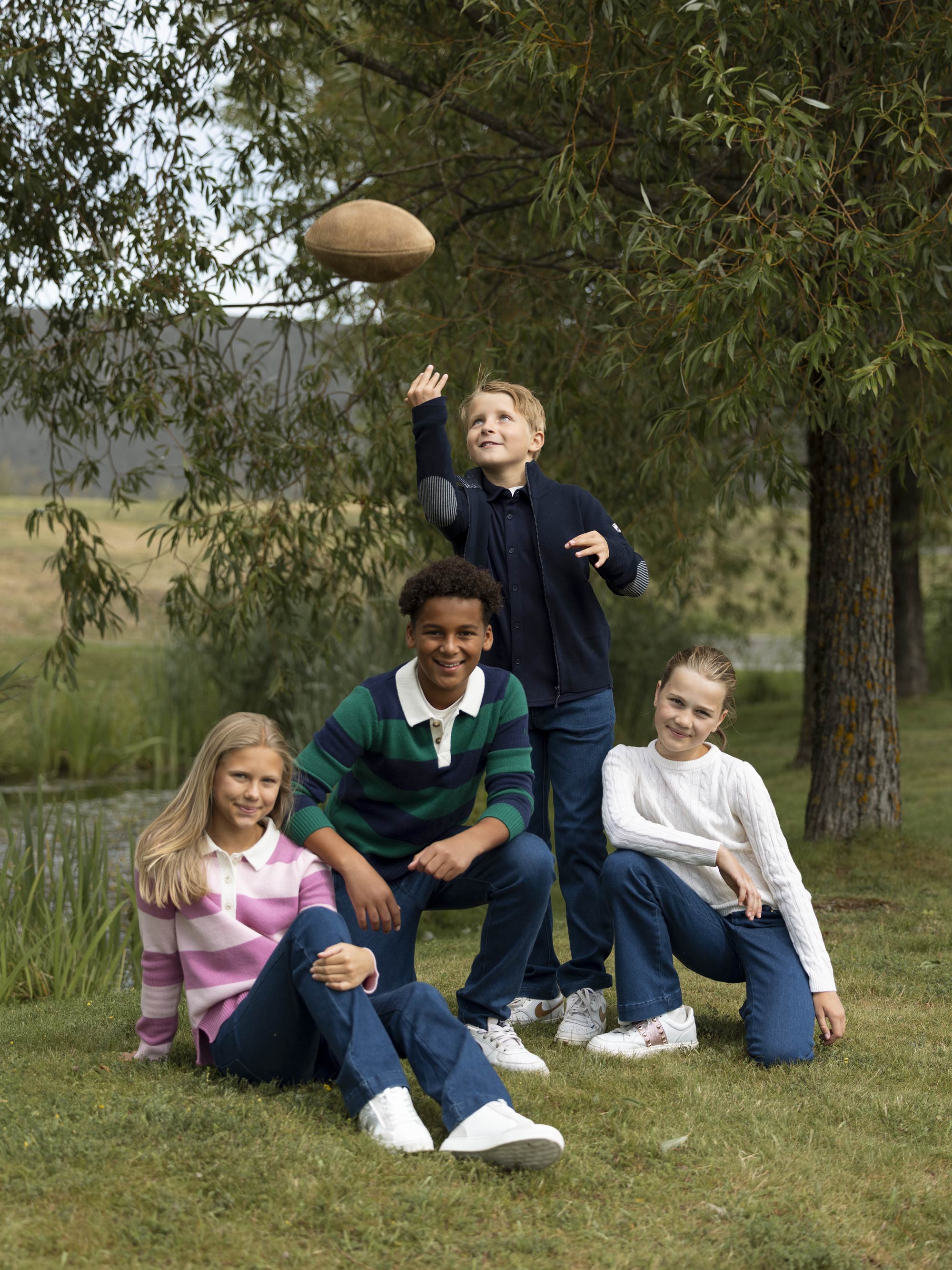 Eidsvoll Strikkegenser  Blue