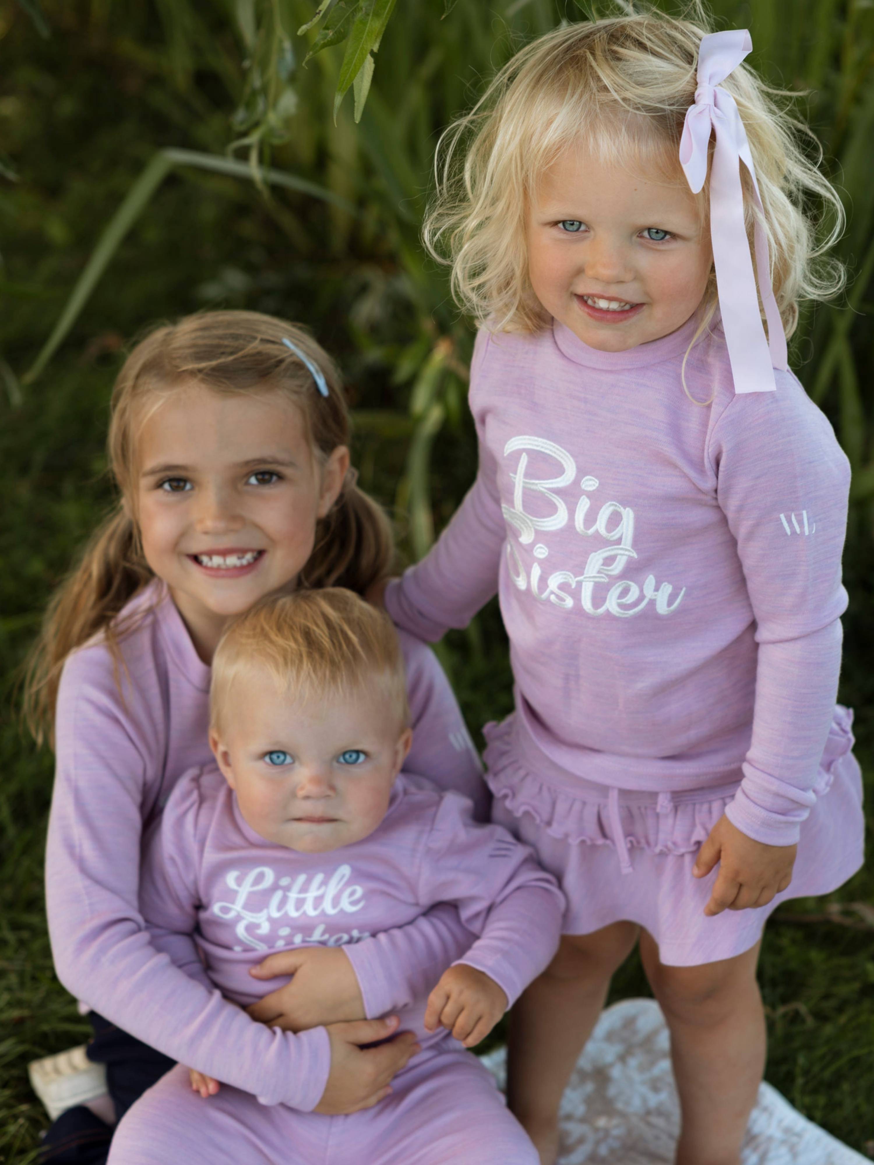 Fjærland Ullgenser 2-3 år Light Pink Melange