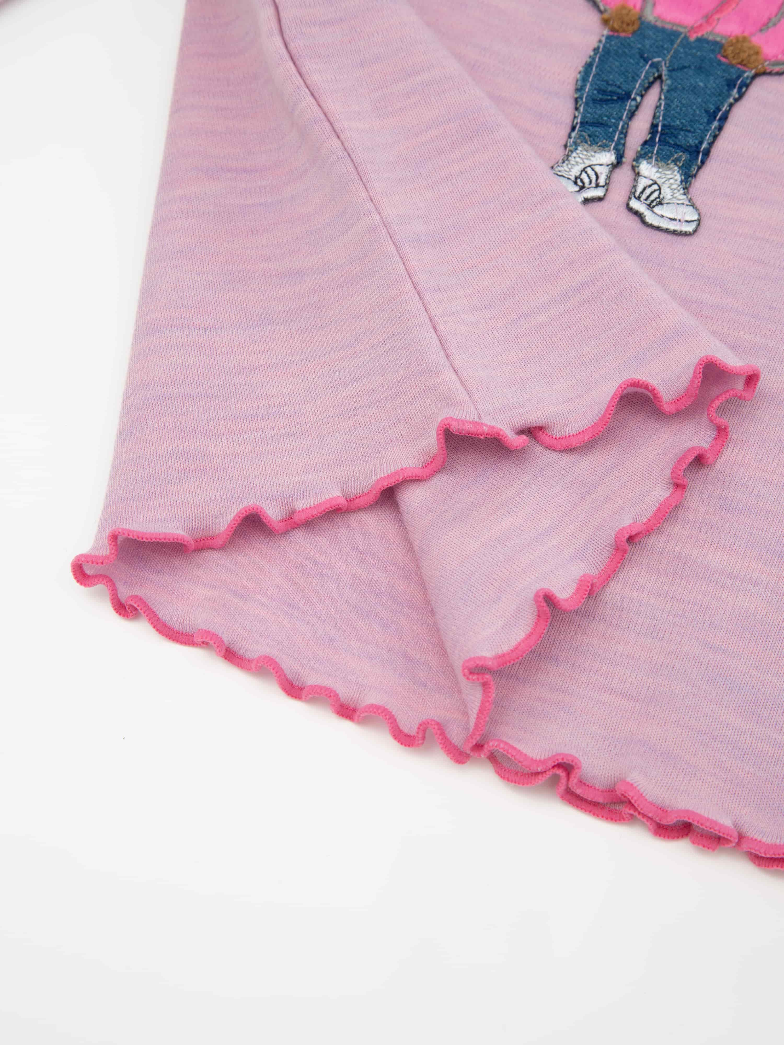 Harpefossen Ullgenser 2-3 år Light Pink Melange