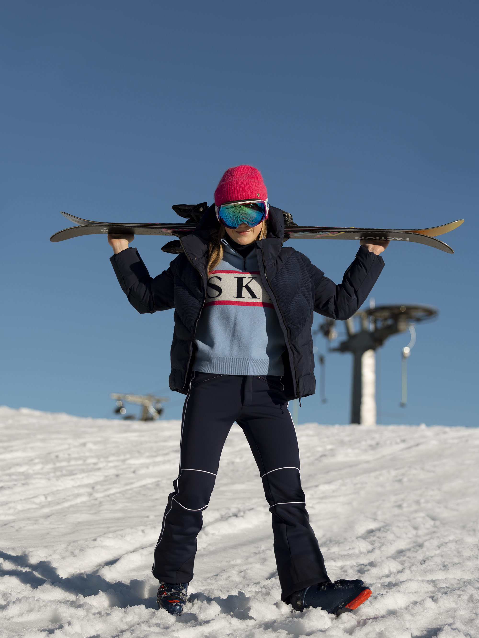 Hemsedal Half-zip Ullgenser Light Sky