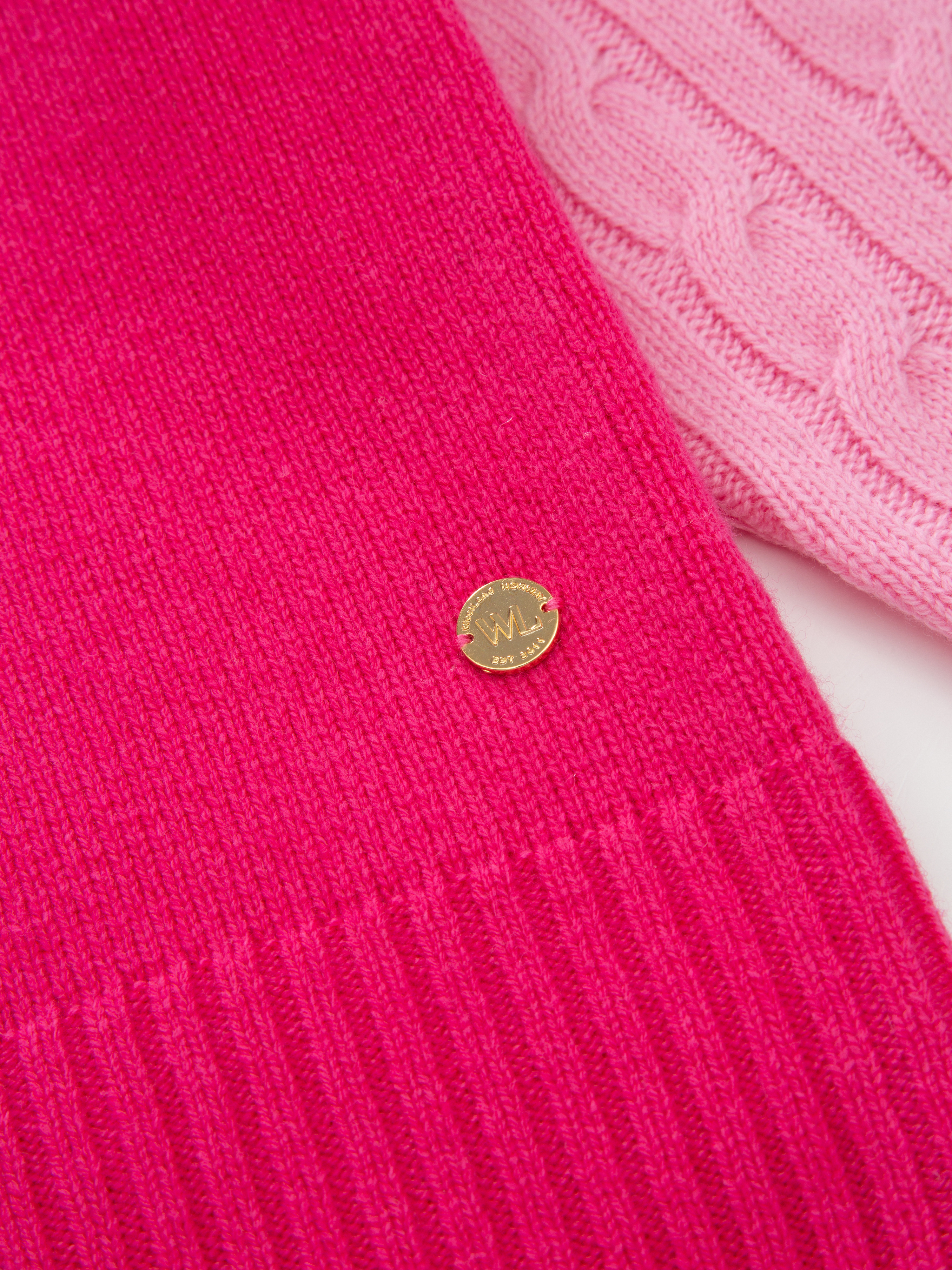 Jostedal Half-zip Ullgenser  Hot Pink