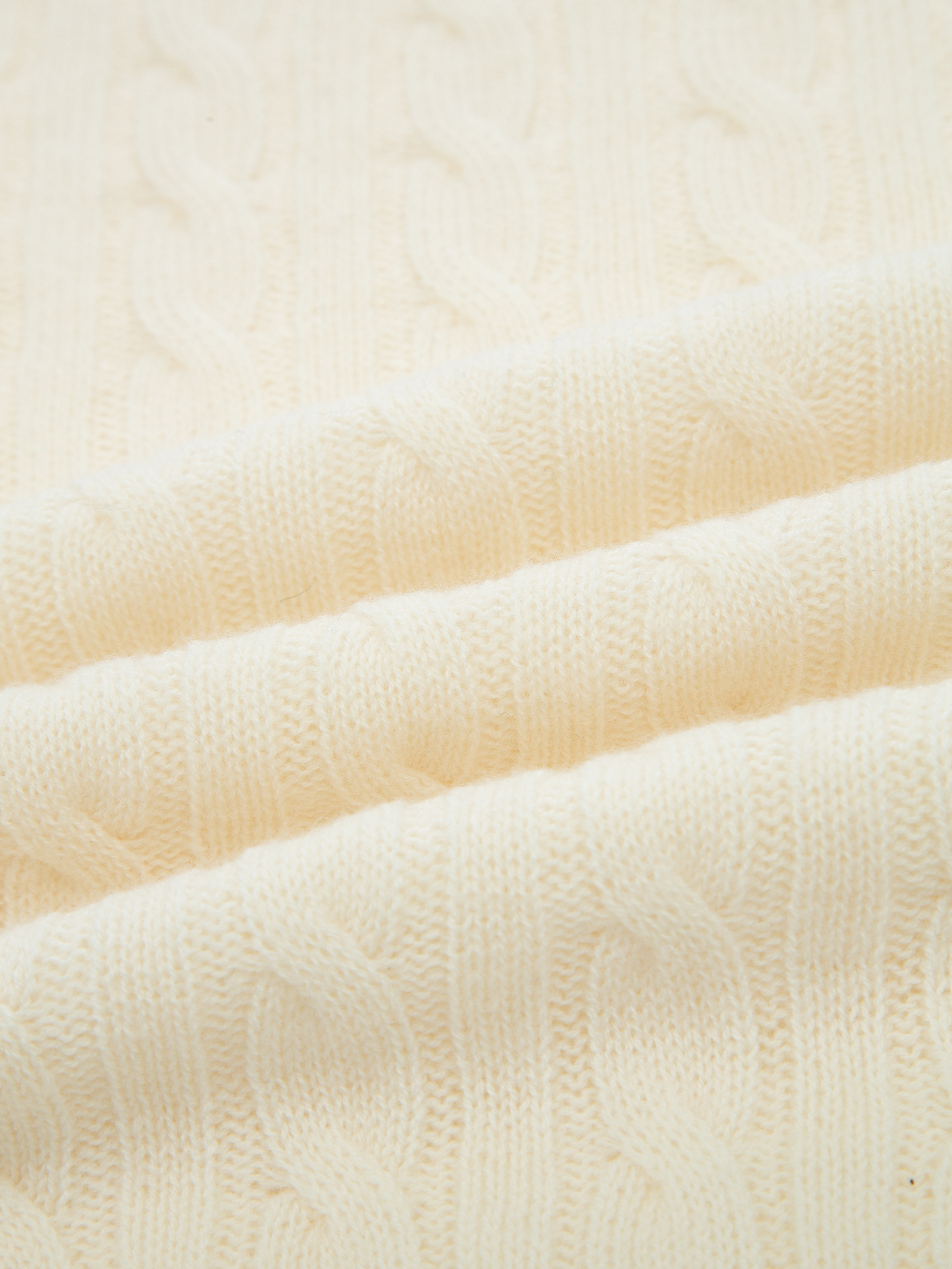 Kabelvåg Strikkegenser  Cream