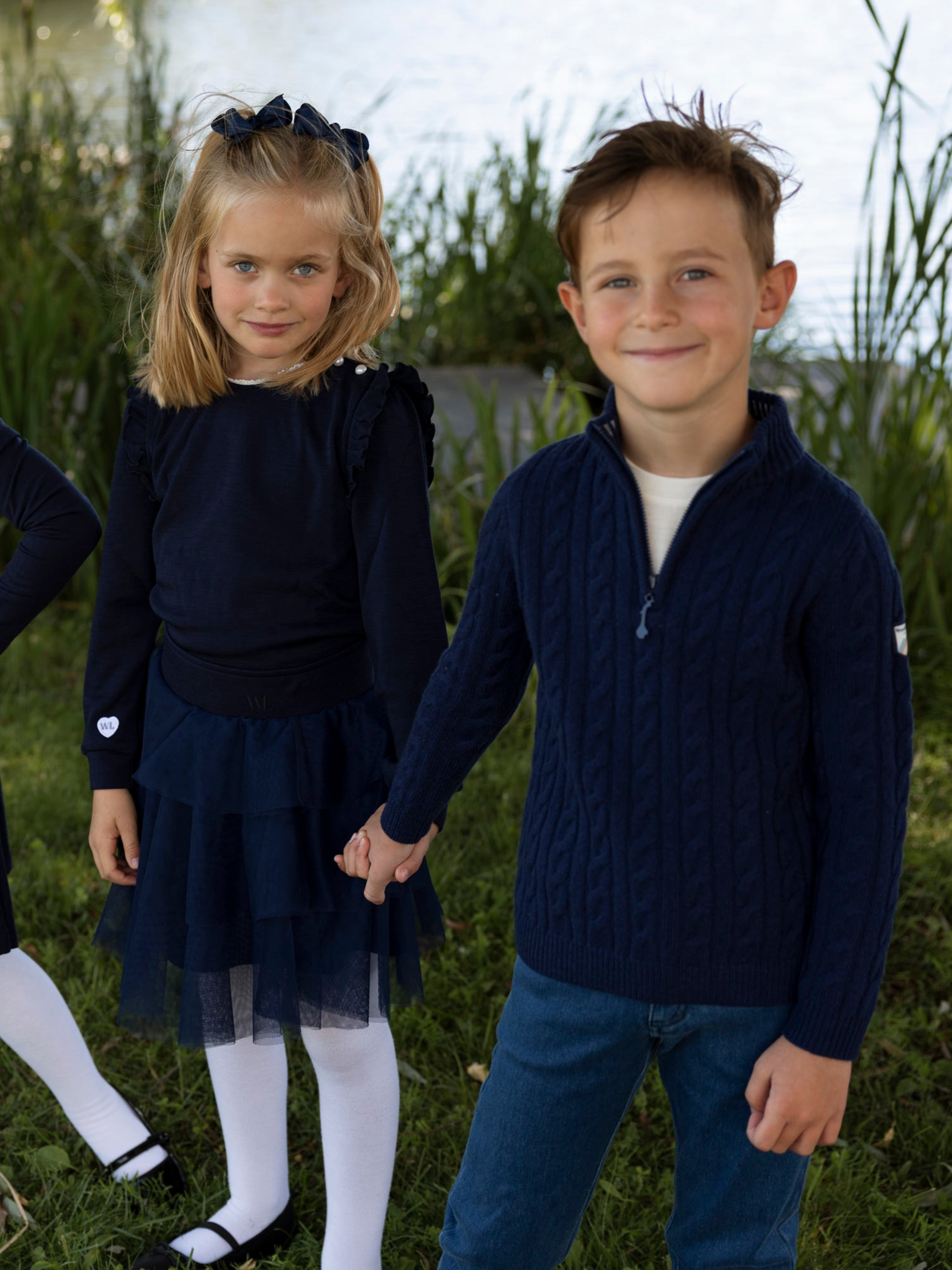 Kabelvåg Half-zip Ullgenser  Dark Blue