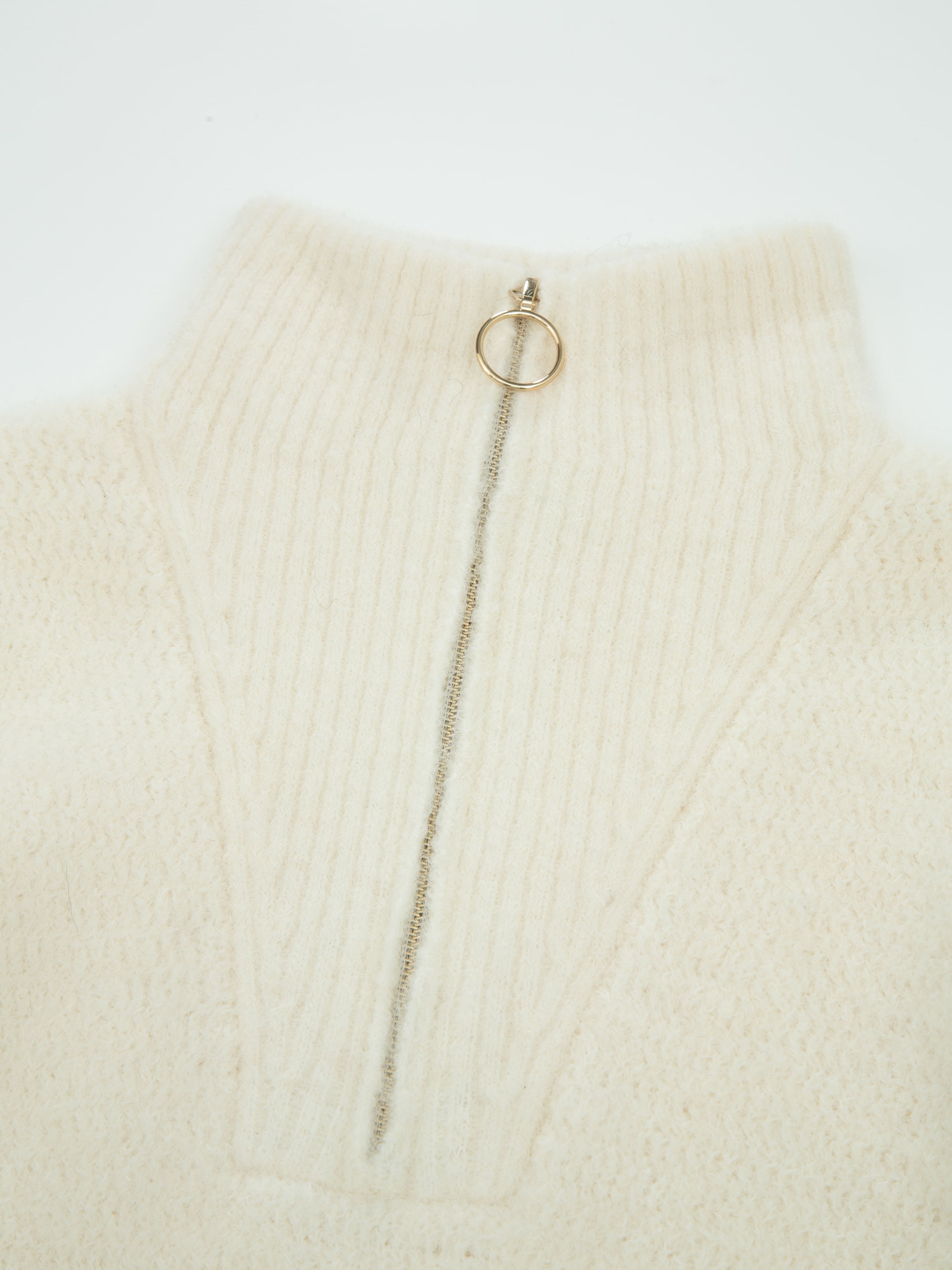 Loen Alpakka Strikkegenser Snow White