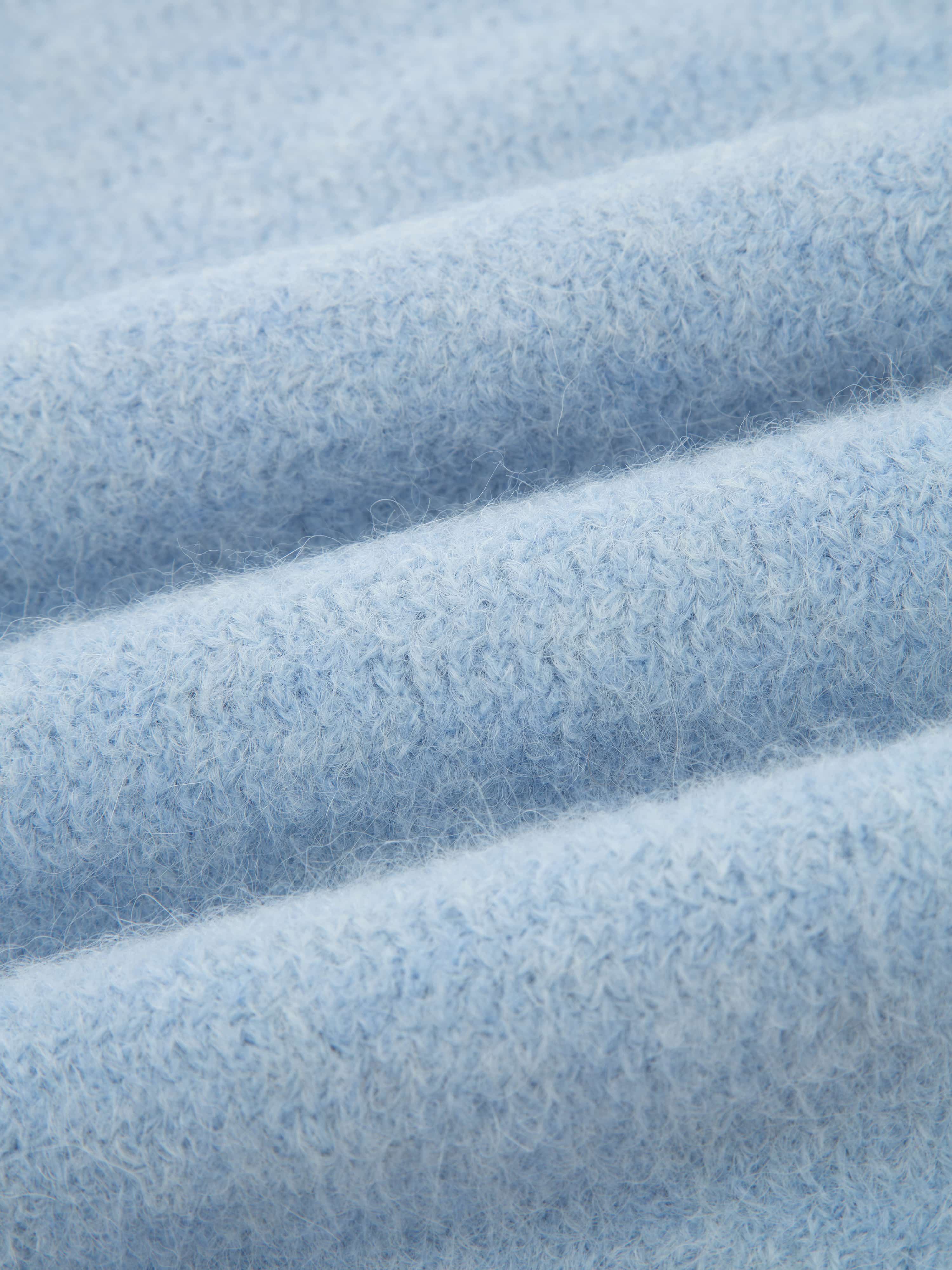 Loen Alpakka Strikkegenser Light Sky