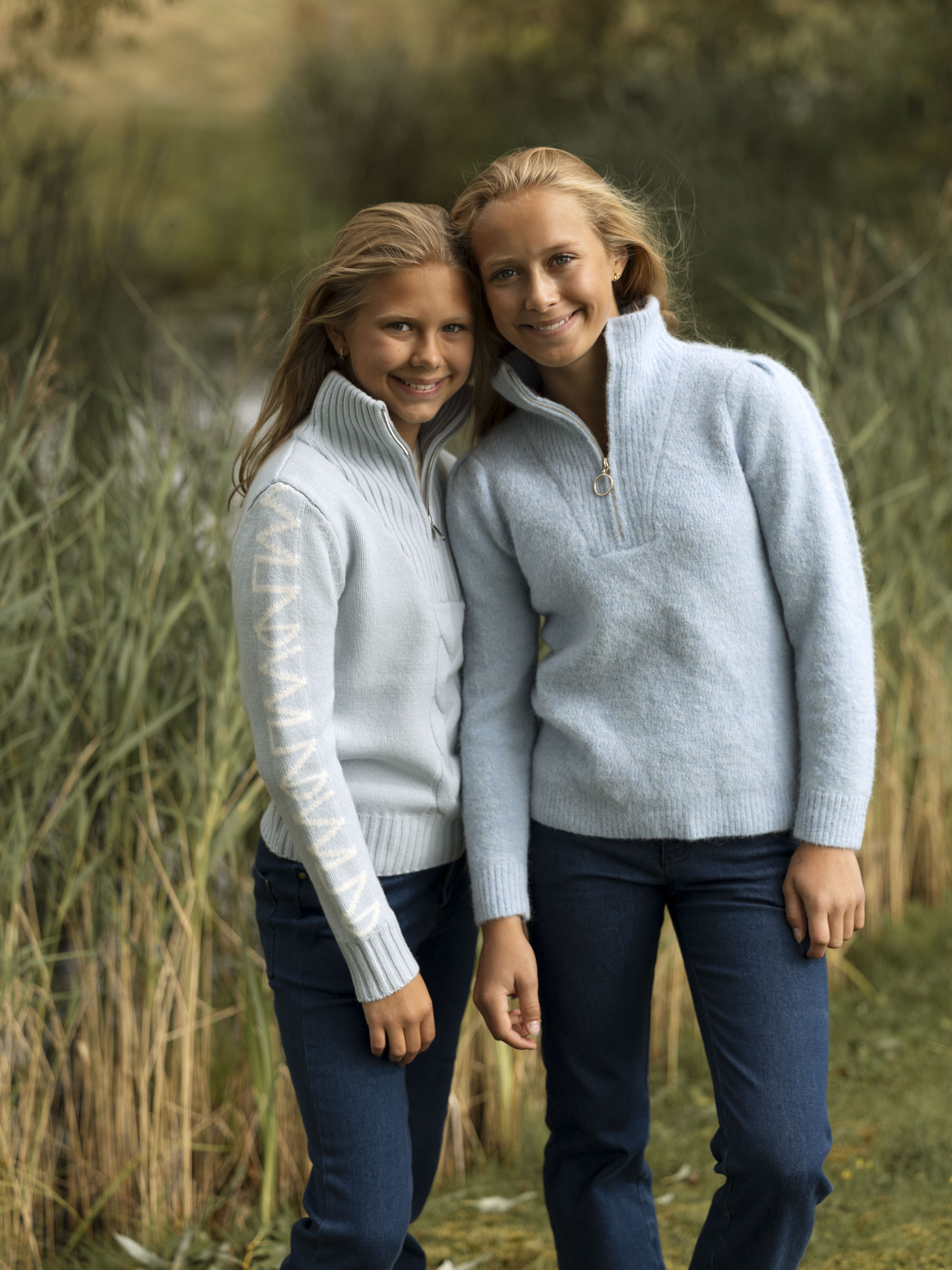 Loen Alpakka Strikkegenser Light Sky