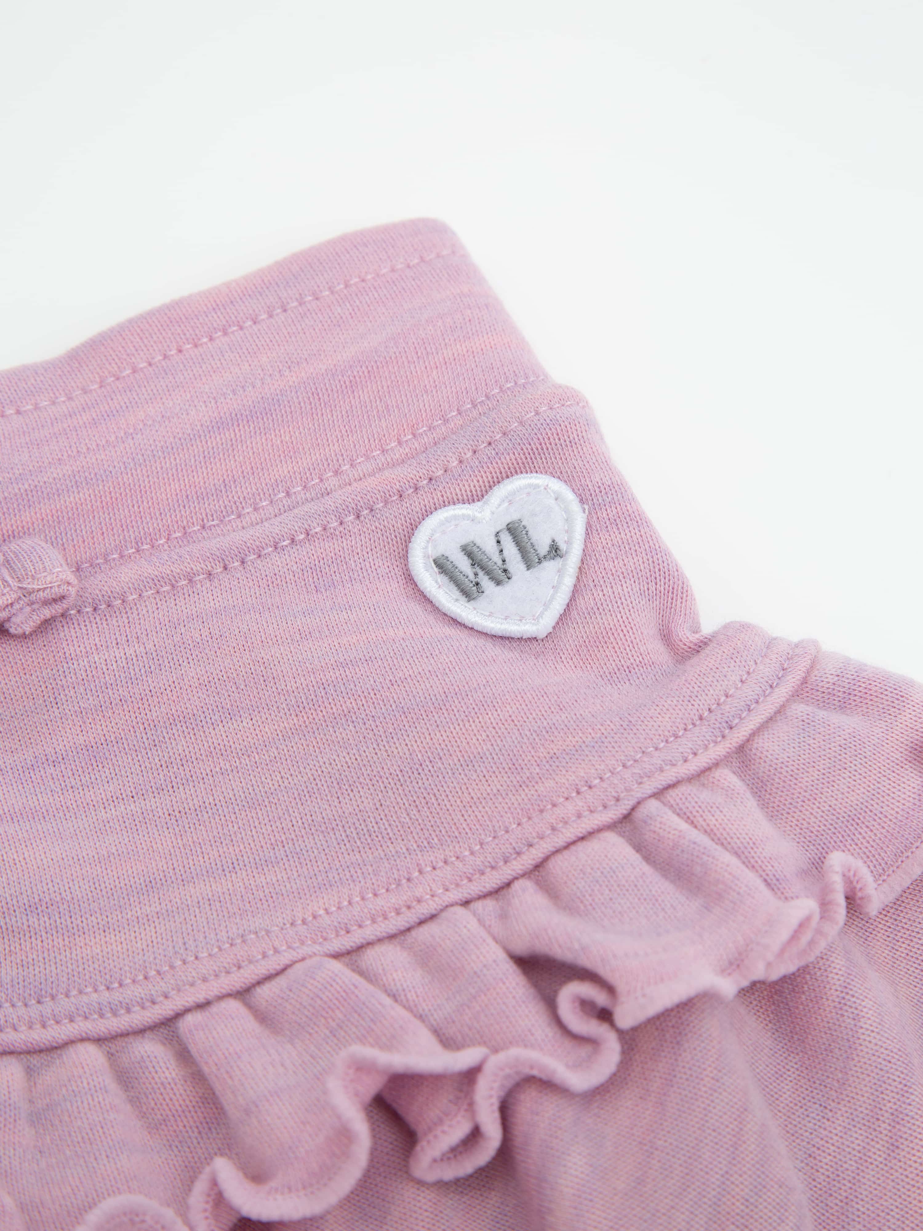 Sandefjord Merino Ullskjørt Light Pink Melange