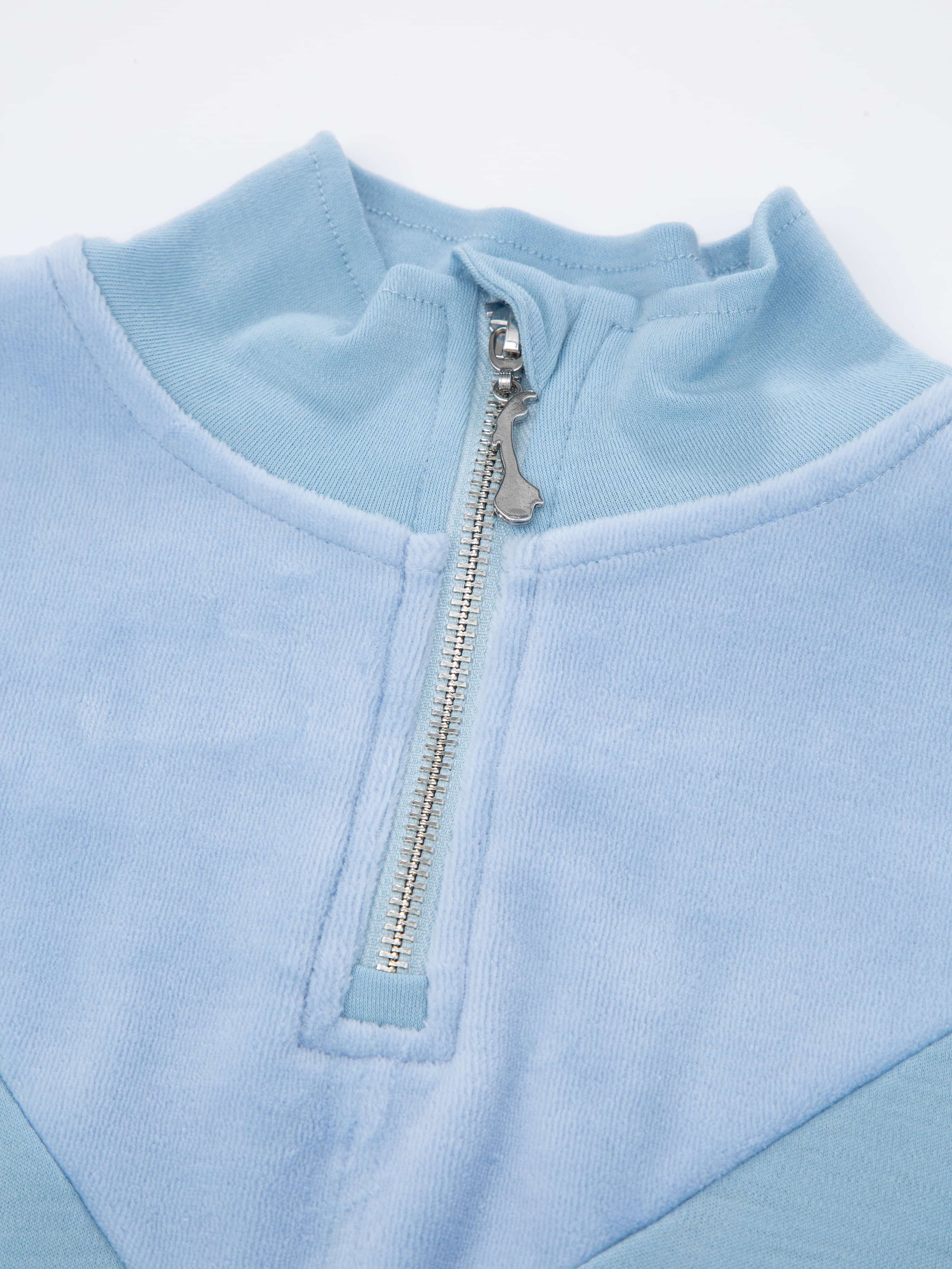 Sirdal Half-zip Ulltrøye Light Sky