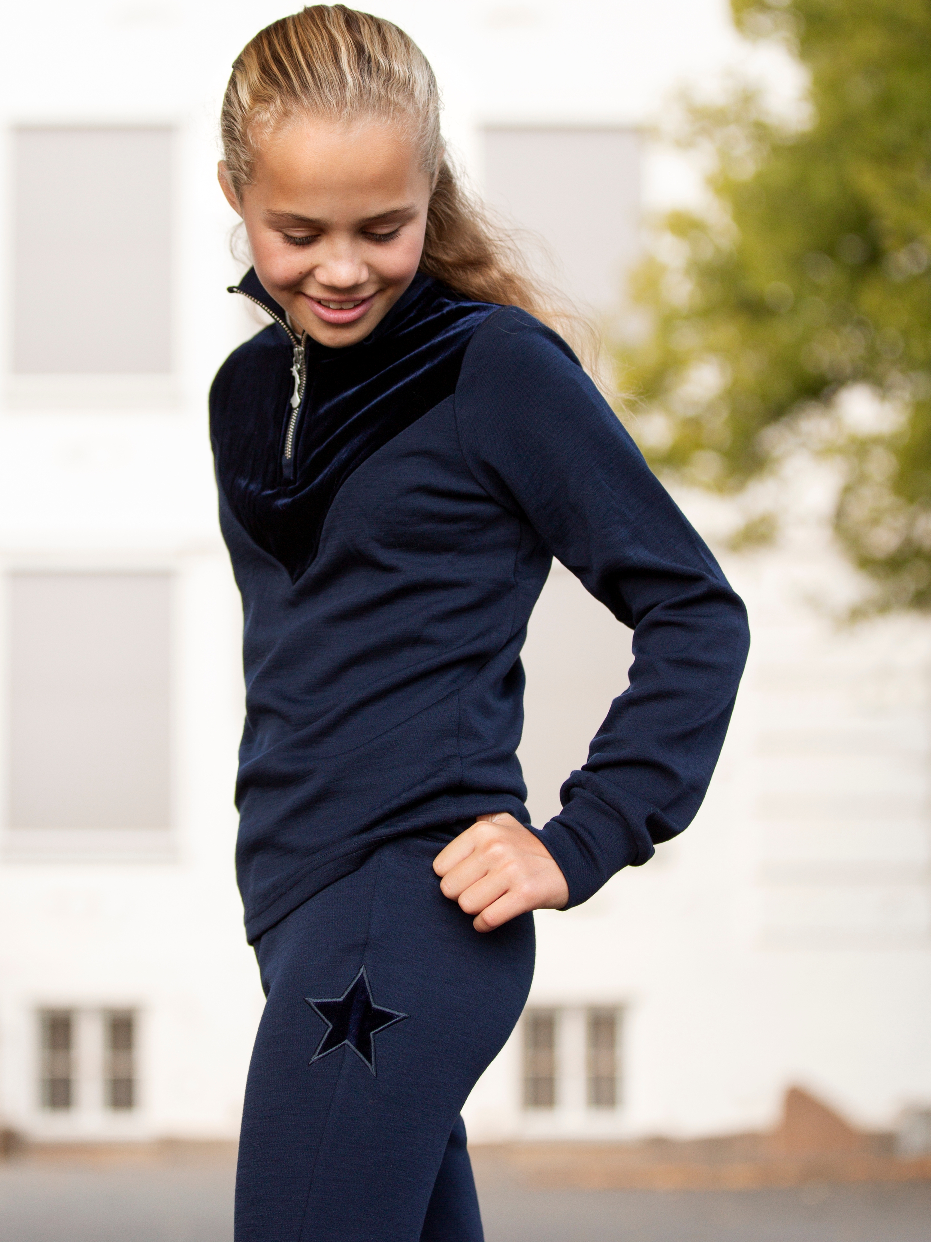 Sirdal Half-zip Ulltrøye Blue Ink