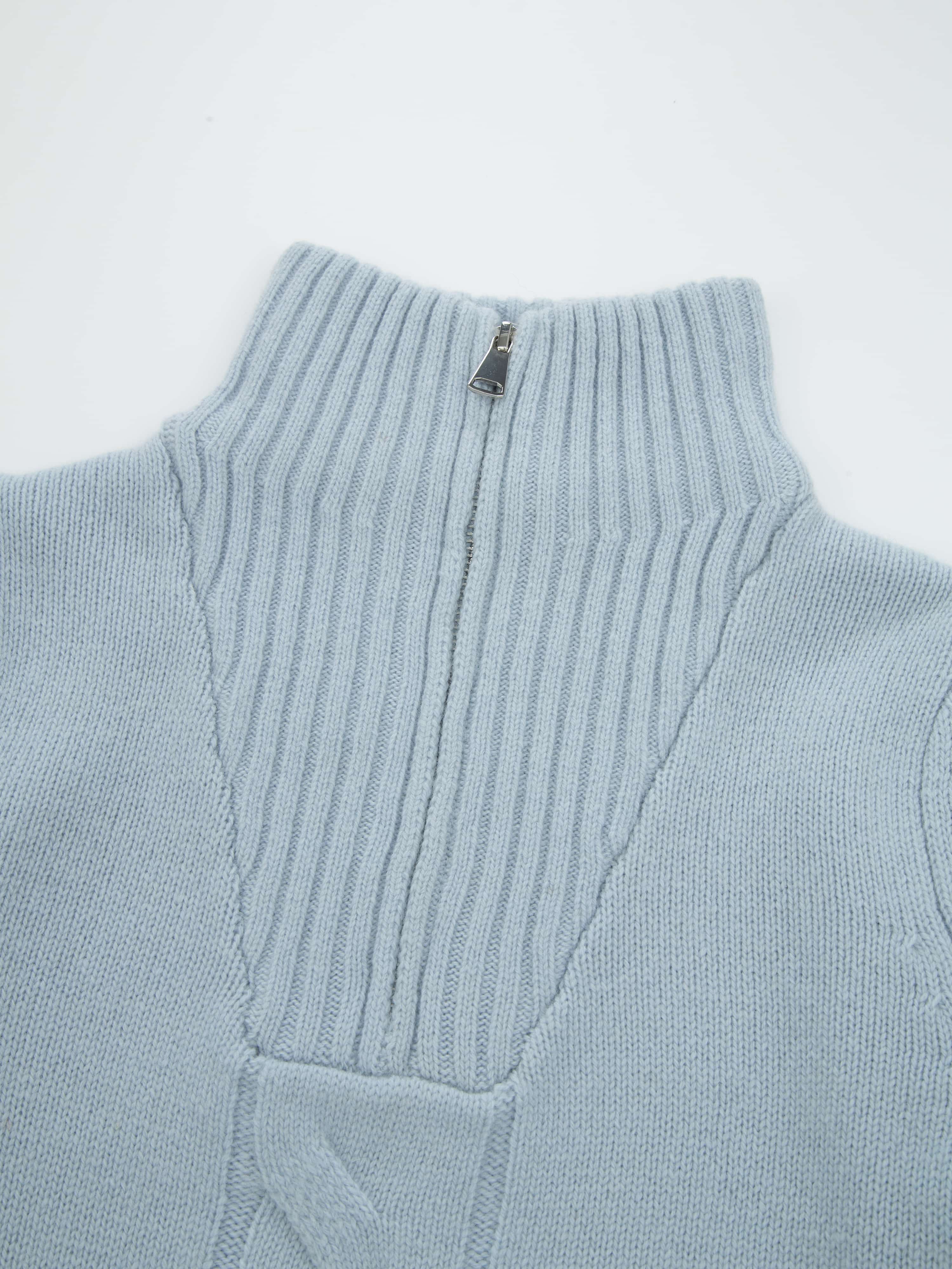 Solsiden Strikkegenser  Light Sky