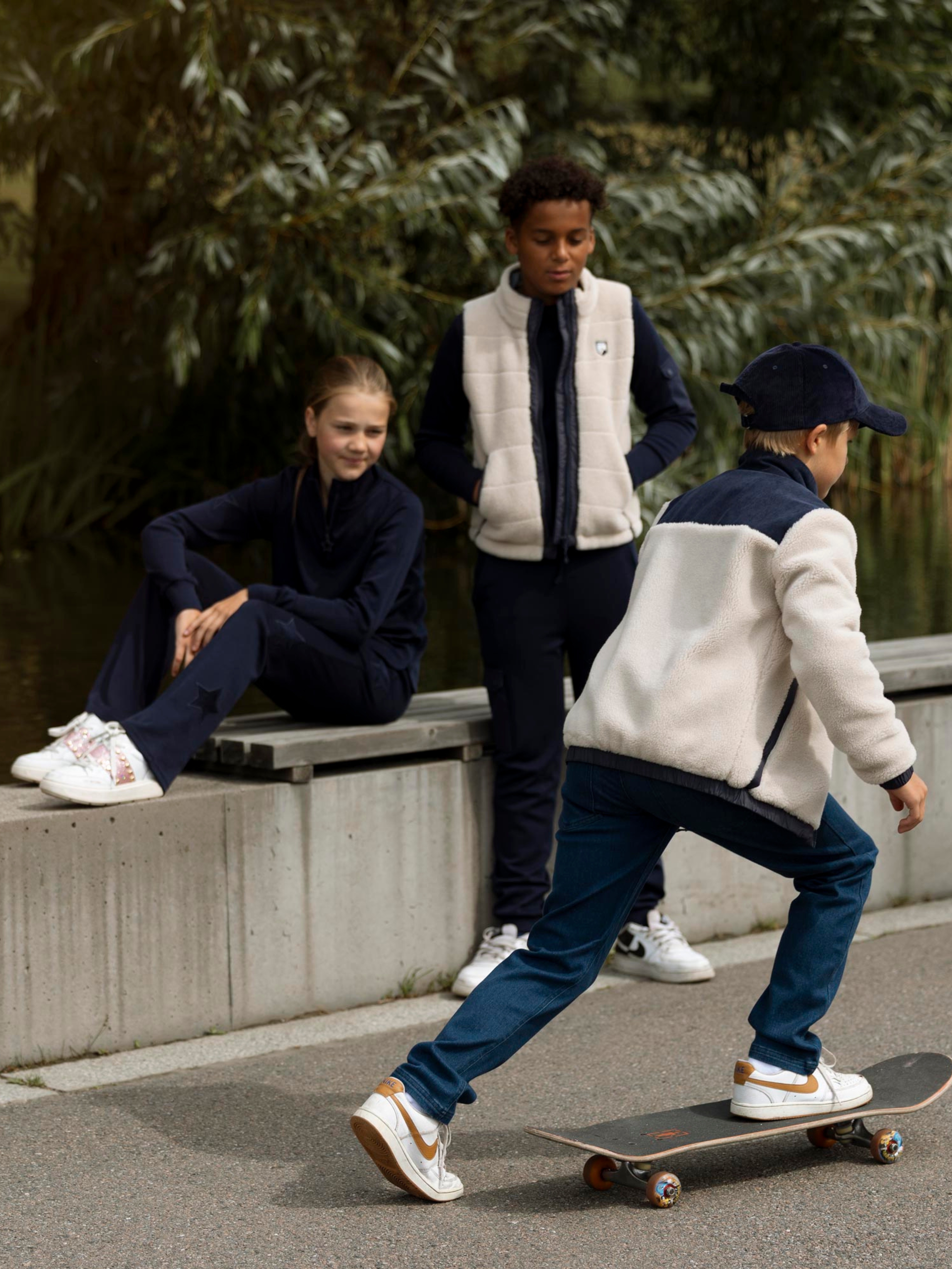 Stryn Fleece Jakke Beige