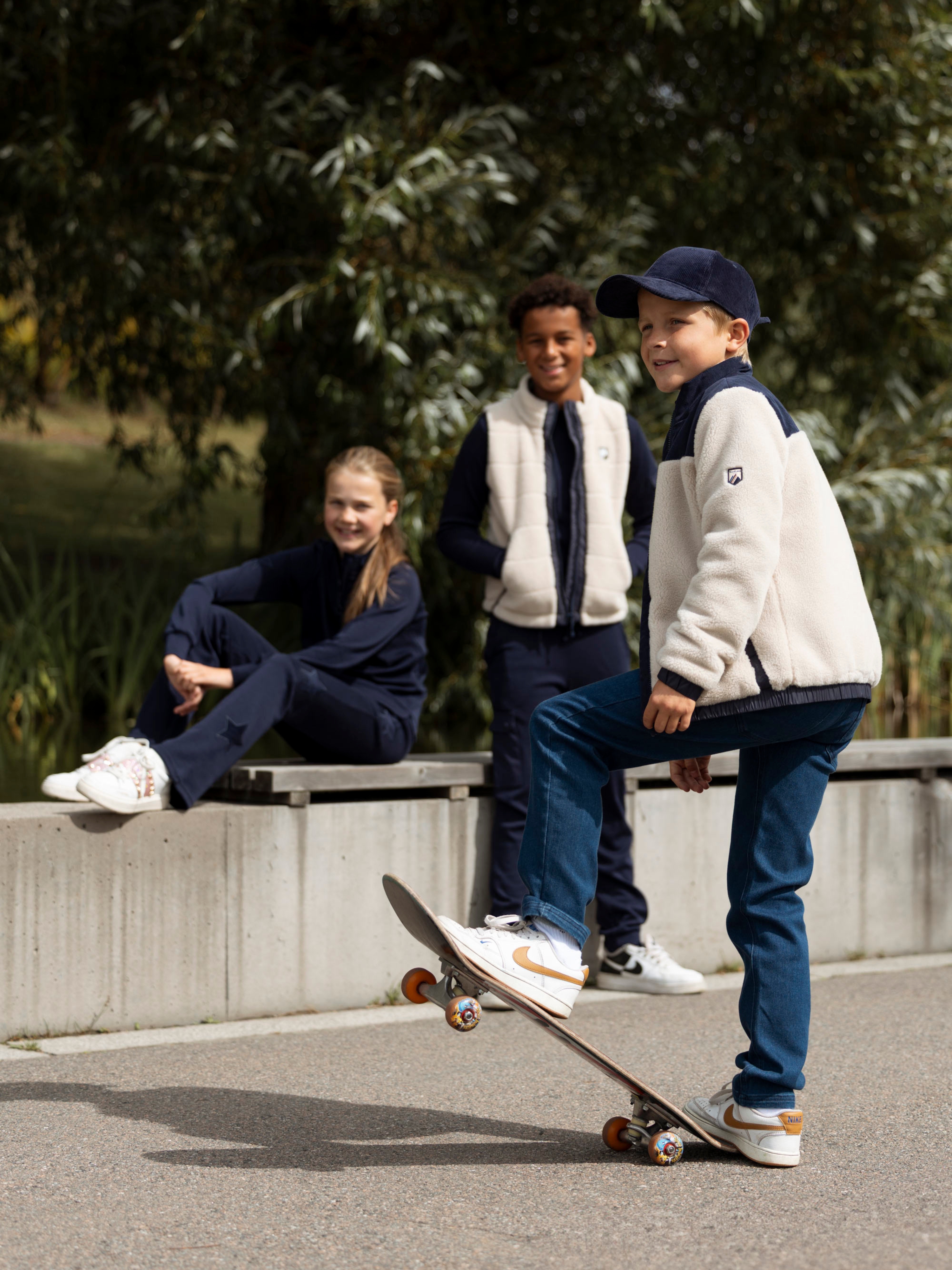 Stryn Fleece Jakke Beige