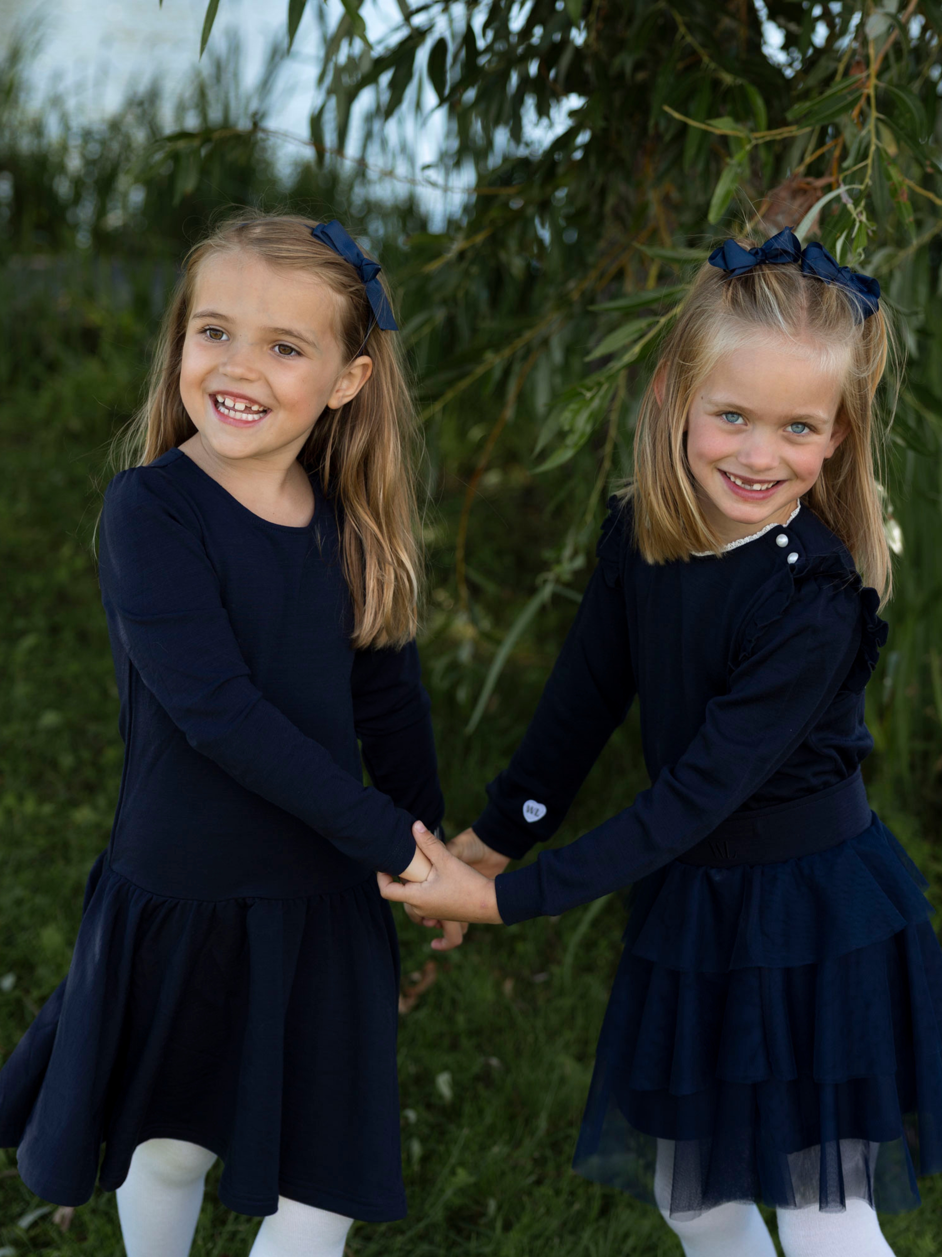 Bergen Merino Ullgenser 3-10 år Blue Ink