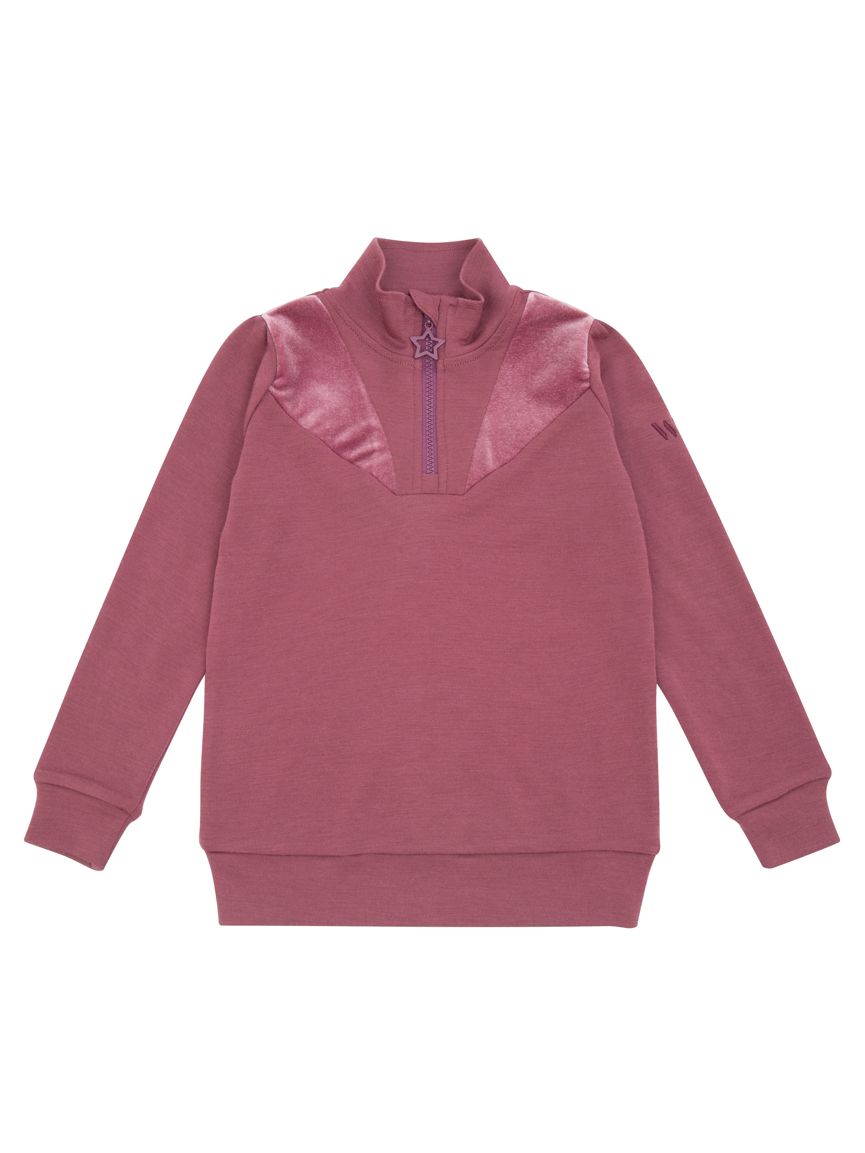 Undredal Half-zip Ullgenser  Dark Blush