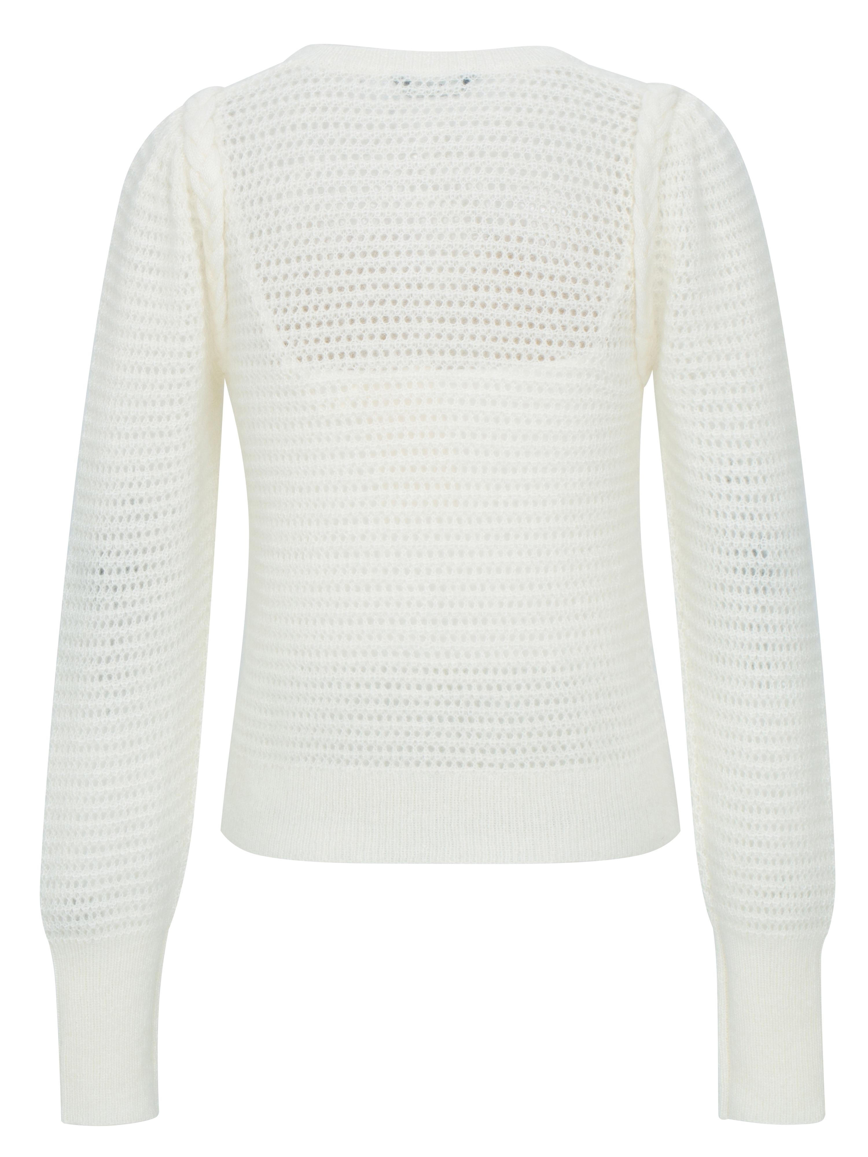 Bitihorn Strikkejakke Cream