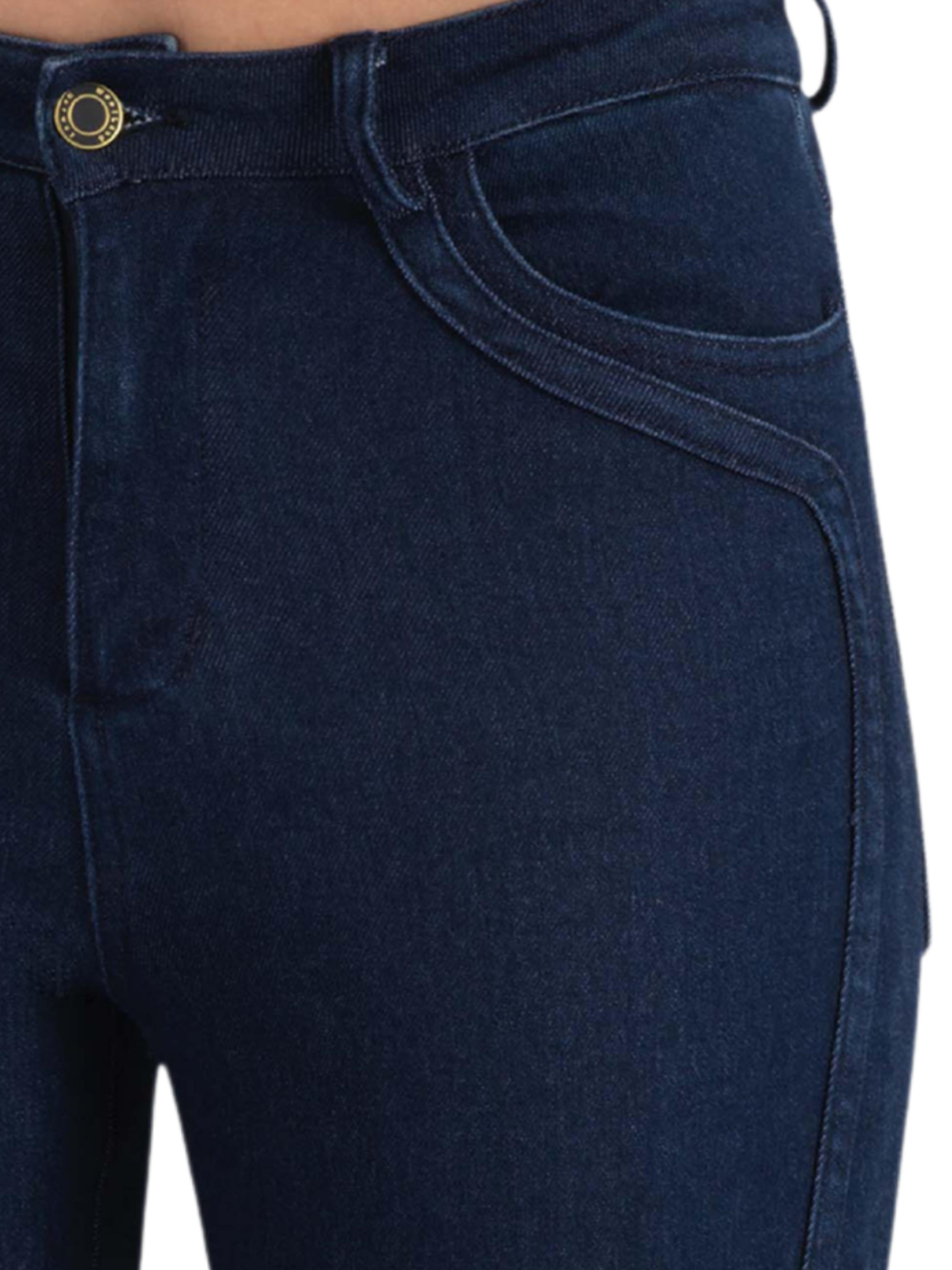 Fløya Ulljeans - Long  Dark Blue