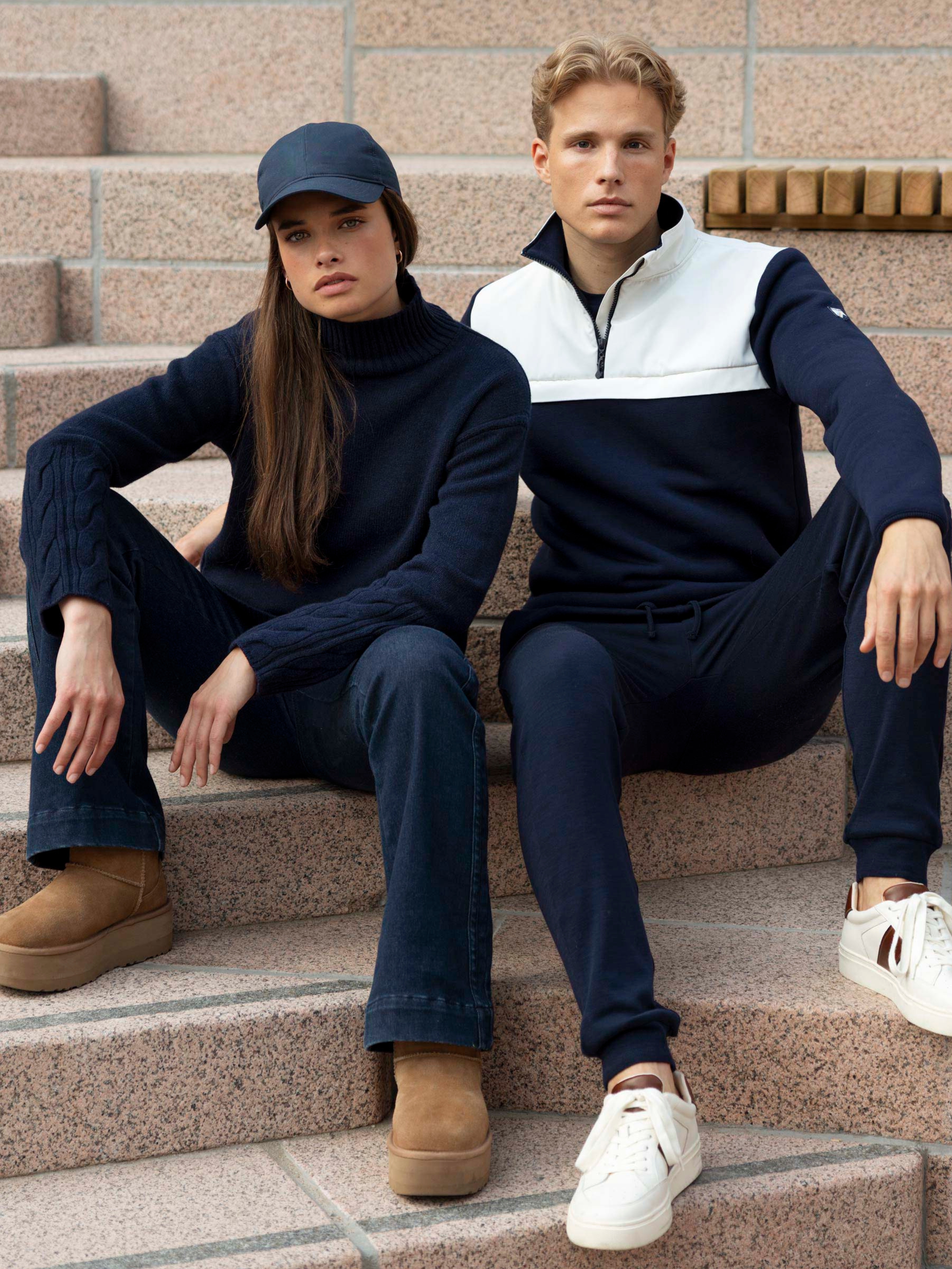 Fløya Ulljeans - Long  Dark Blue