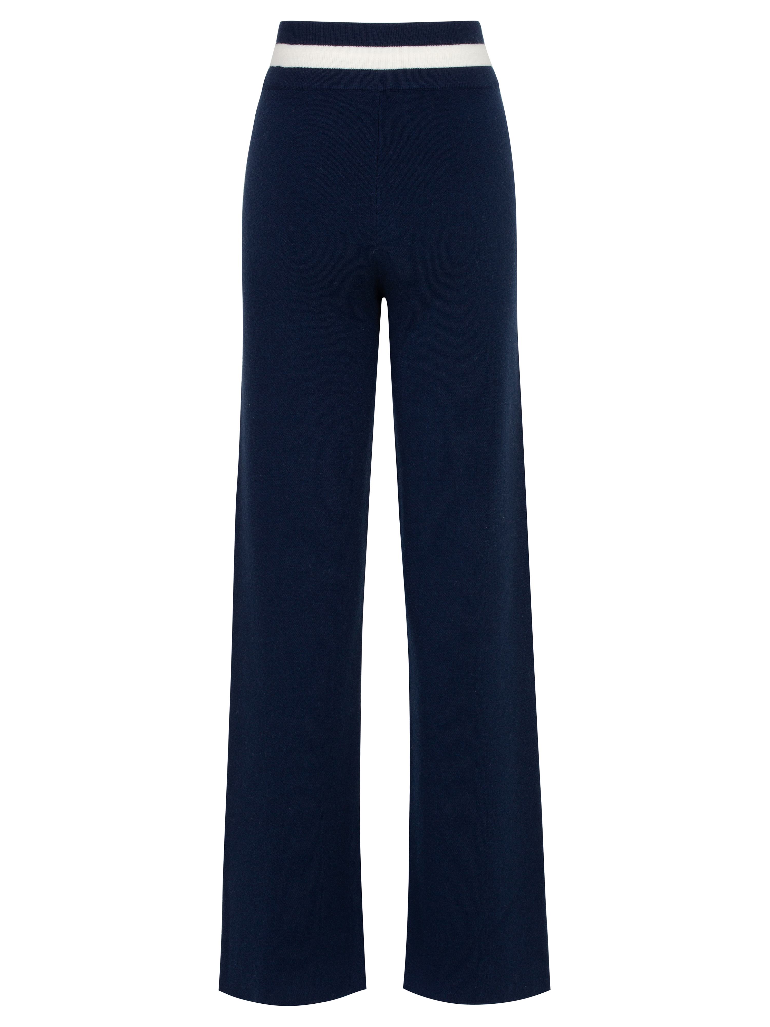 Hemsedal Strikket Ullbukse  Blue Ink