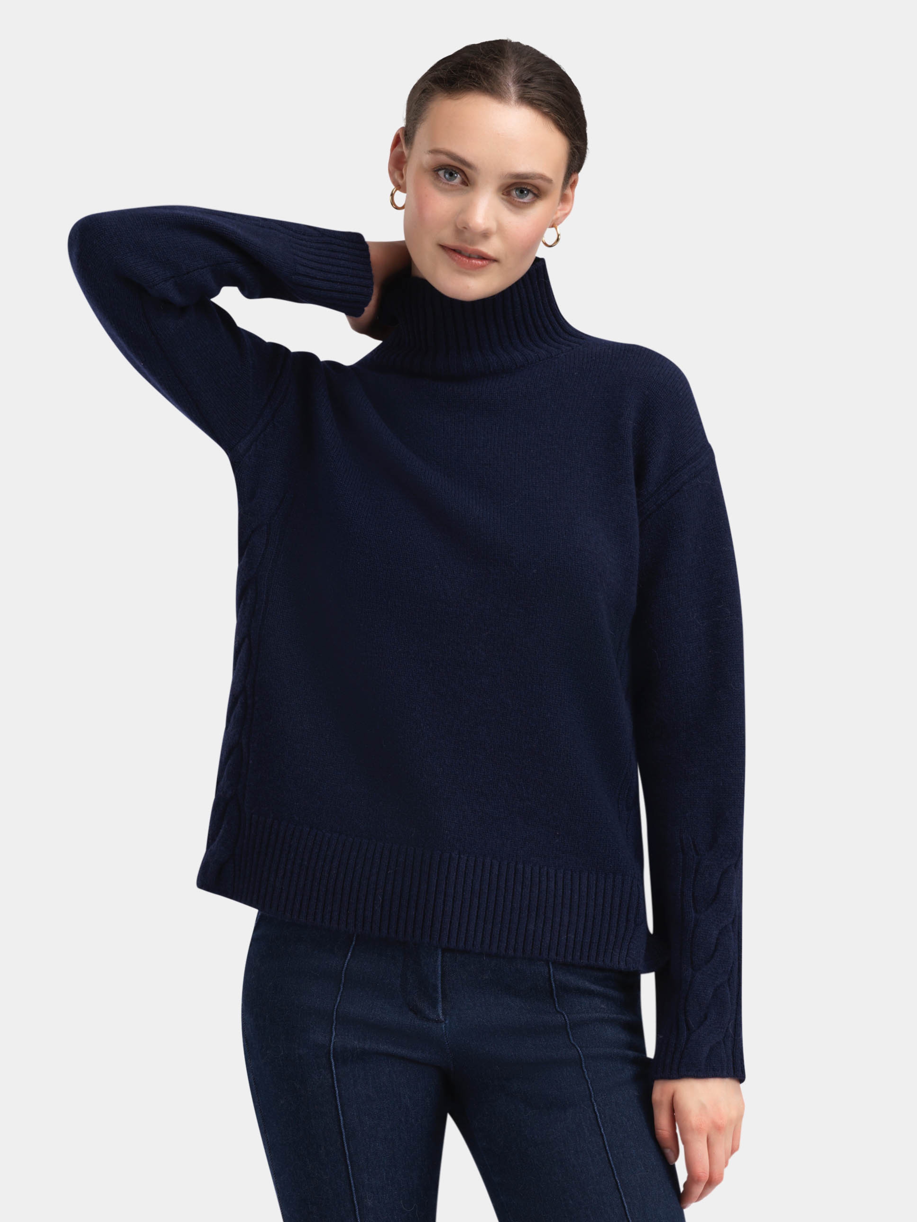 Hettpiggen Strikkegenser  Blue Ink