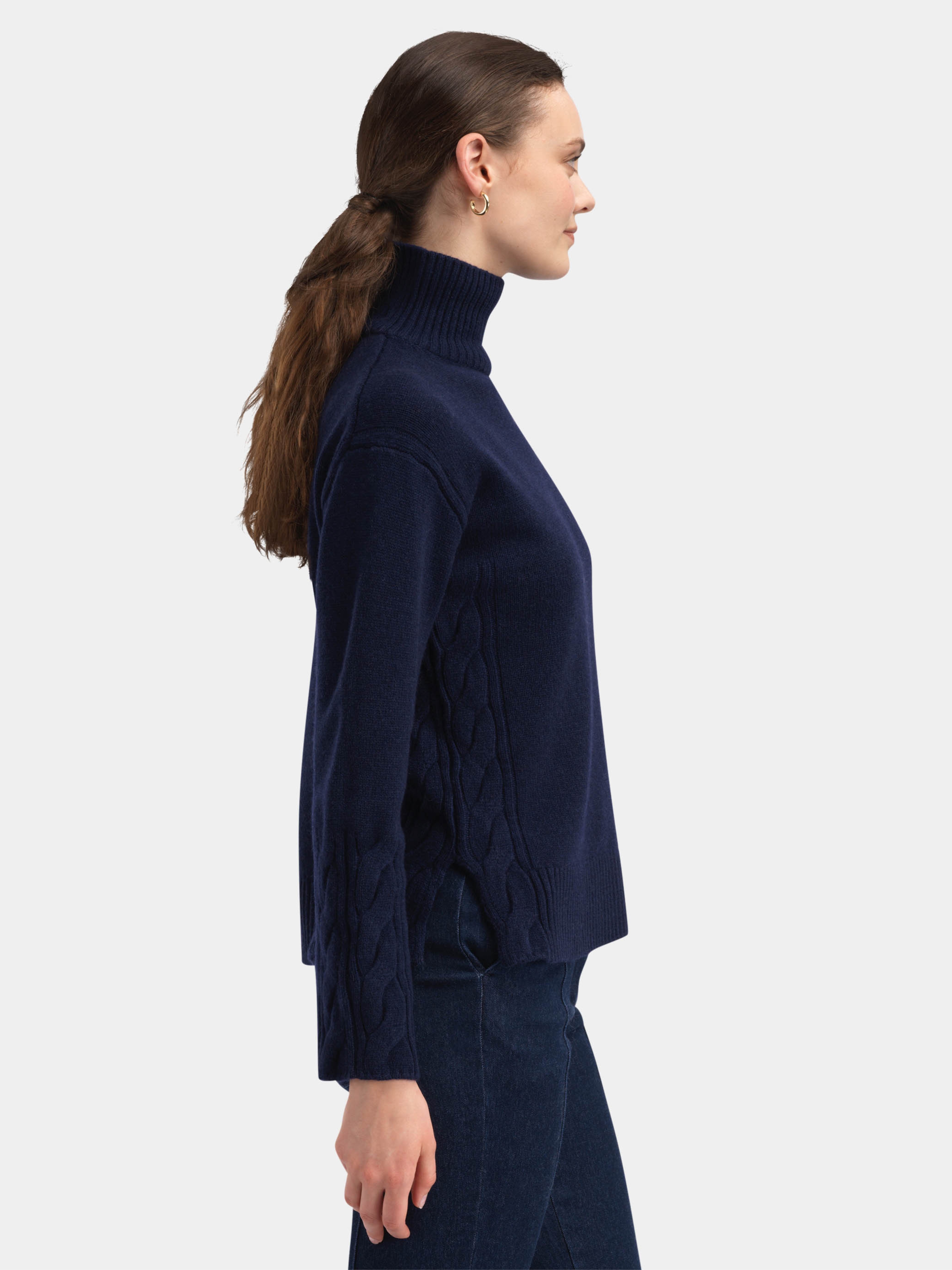 Hettpiggen Strikkegenser  Blue Ink