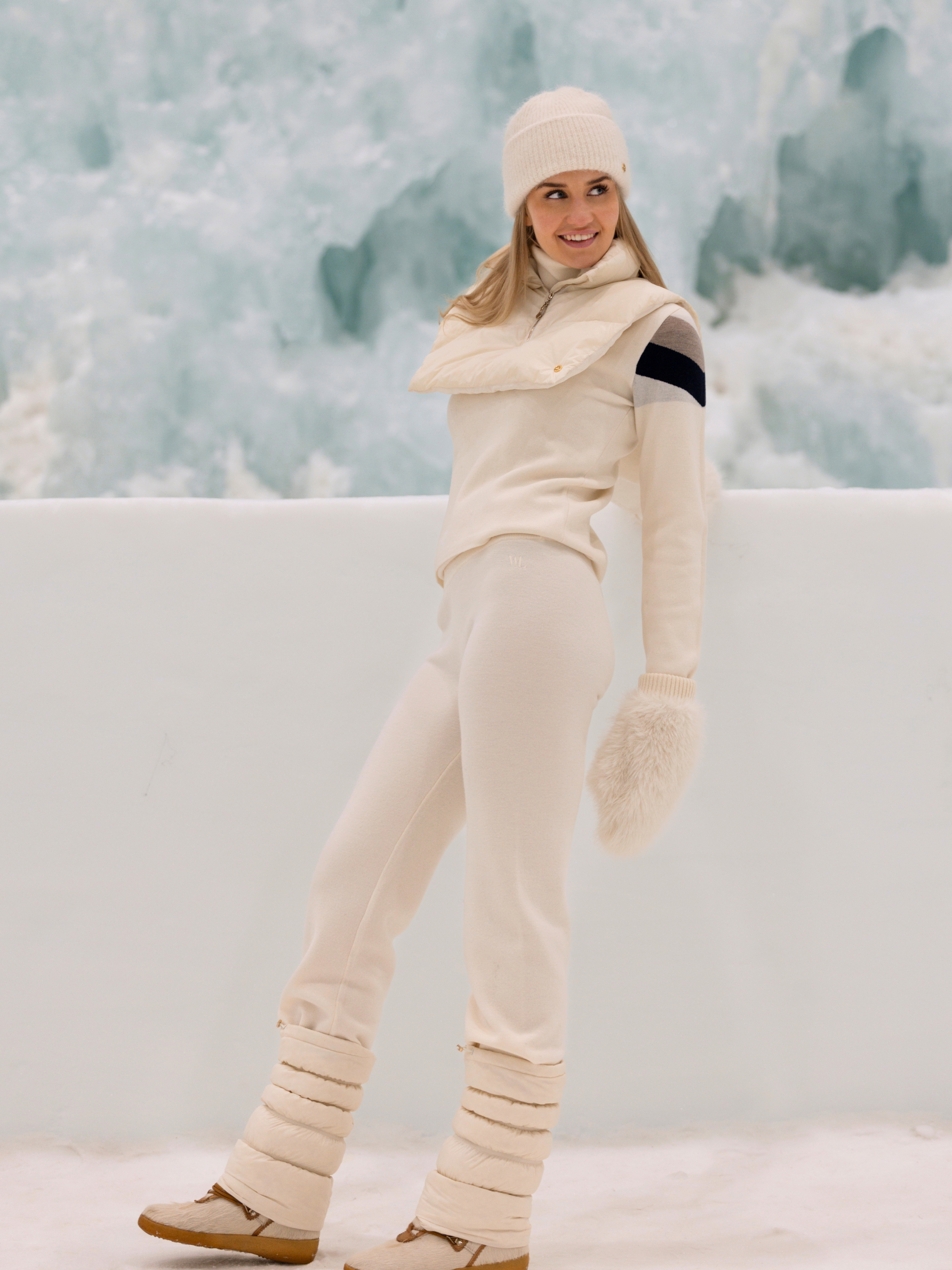 Hemsedal Strikket Ullbukse  White Swan