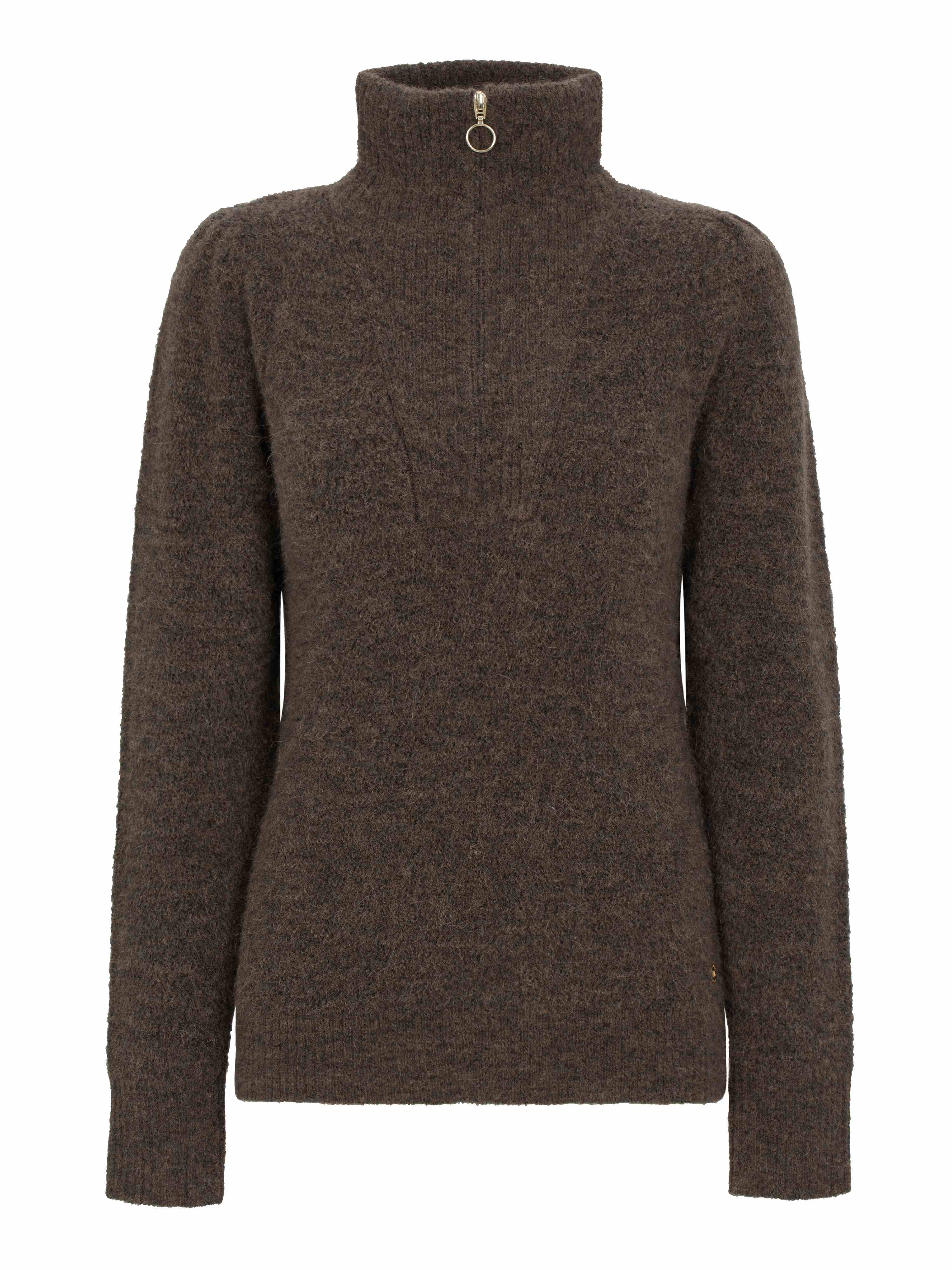 Loen Alpakka Strikkegenser Light Brown