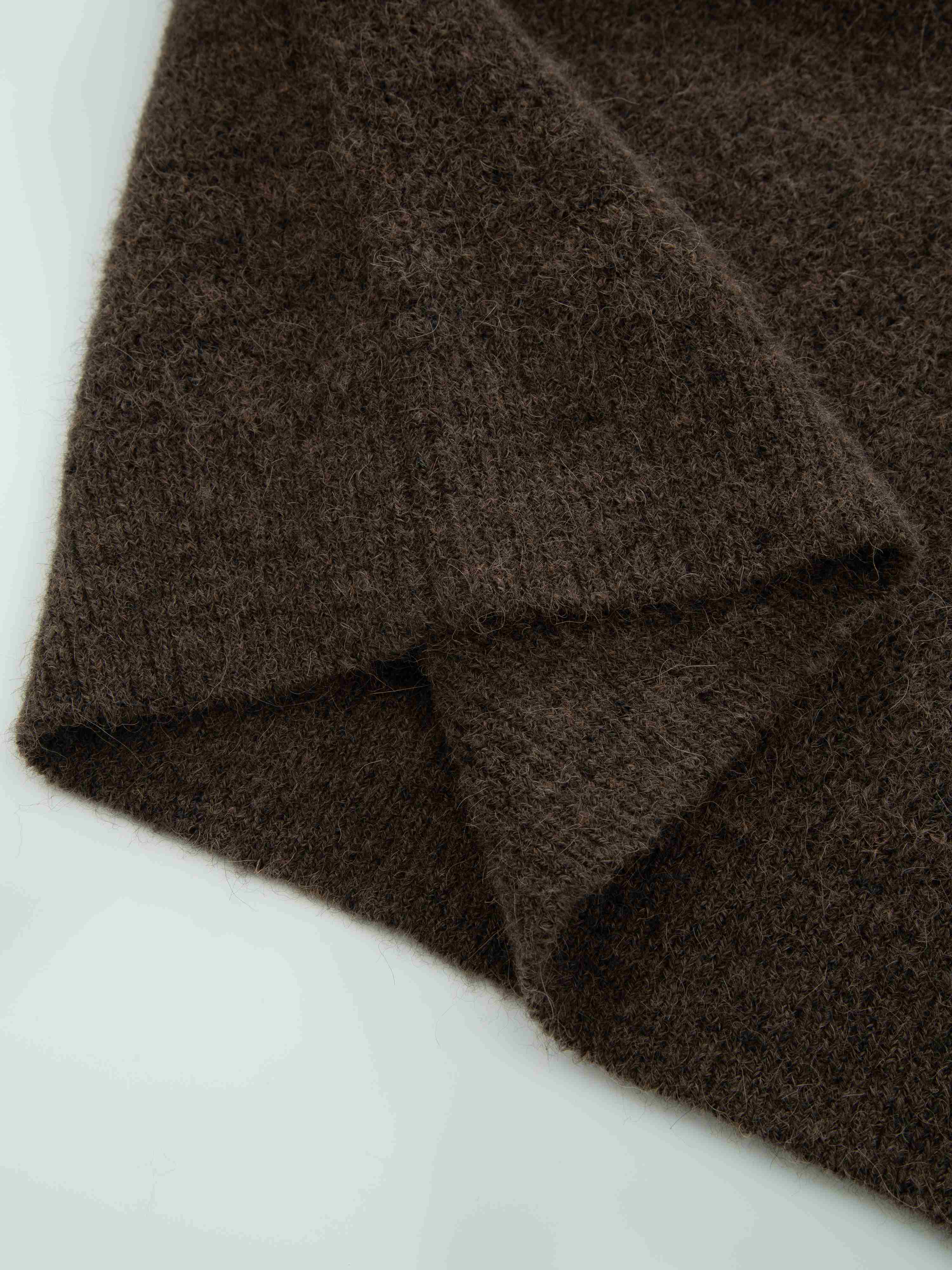 Loen Alpakka Strikkegenser Light Brown